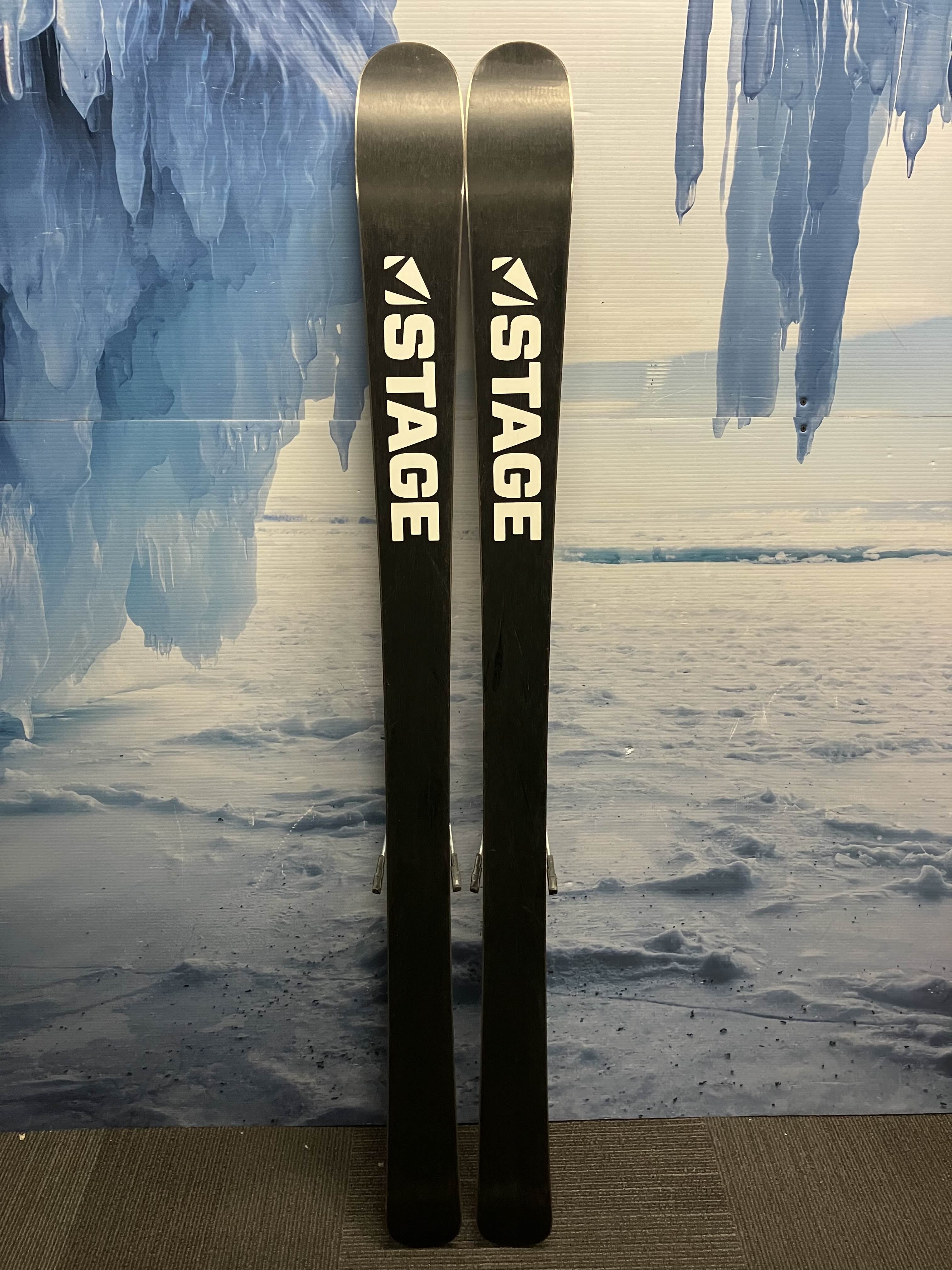Used Never Summer STAGE Tobago 171cm Skis w/ Tyrolia SP 10 Bindings