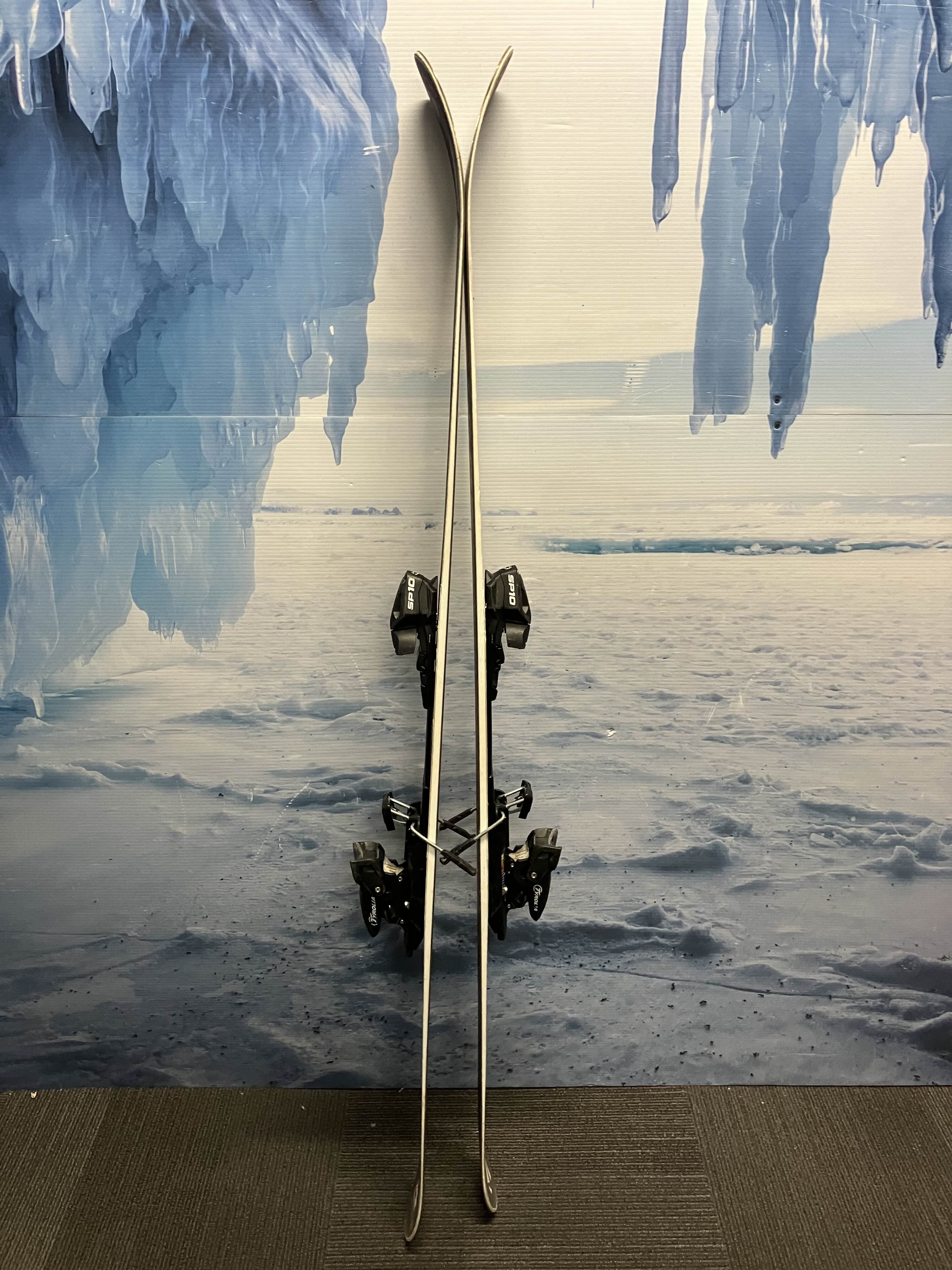 Used Never Summer STAGE Tobago 171cm Skis w/ Tyrolia SP 10 Bindings