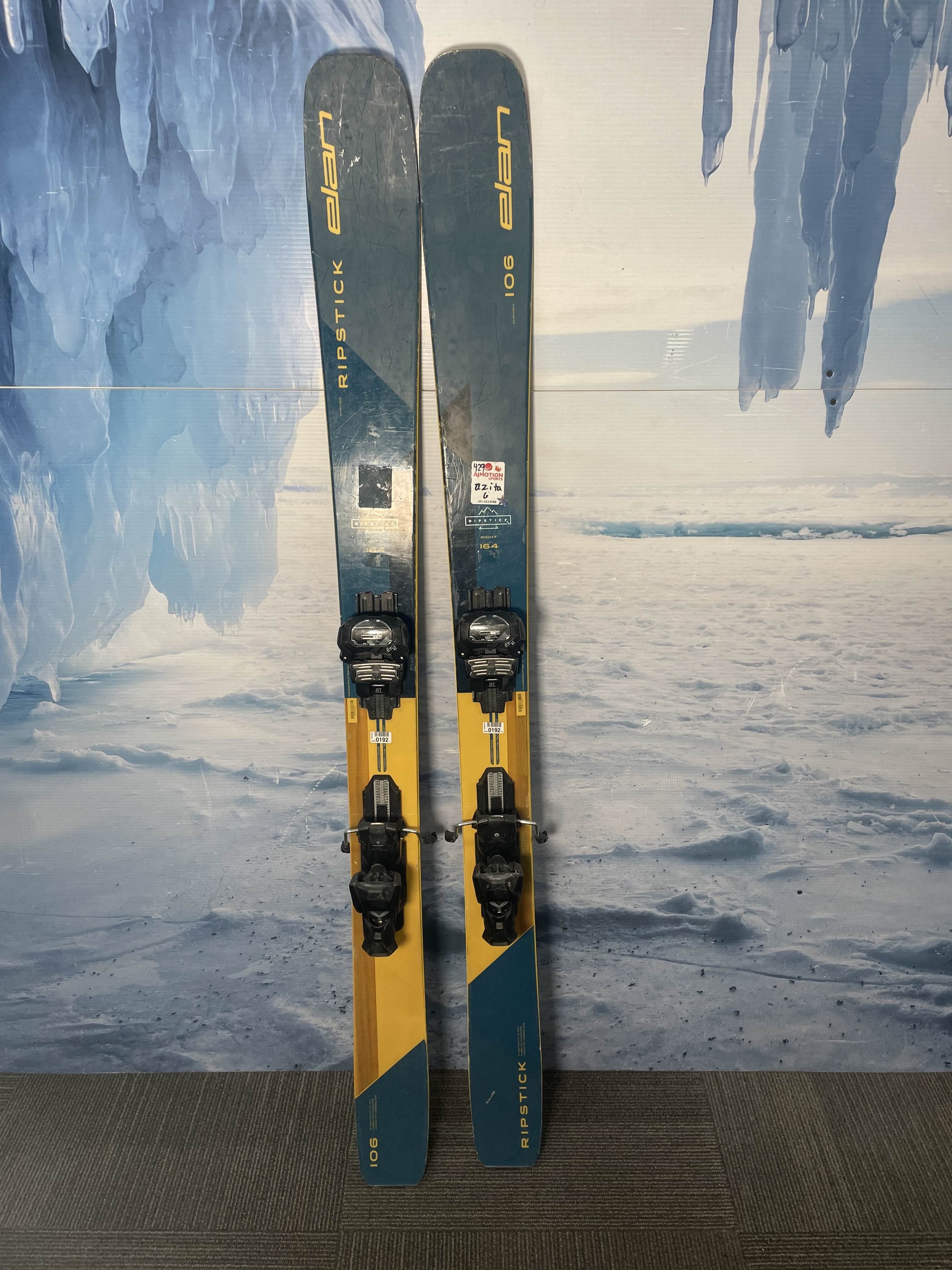 Used Elan Ripstick 106 Ski w/ Tyrolia Attack 11 Demo Bindings - 164CM