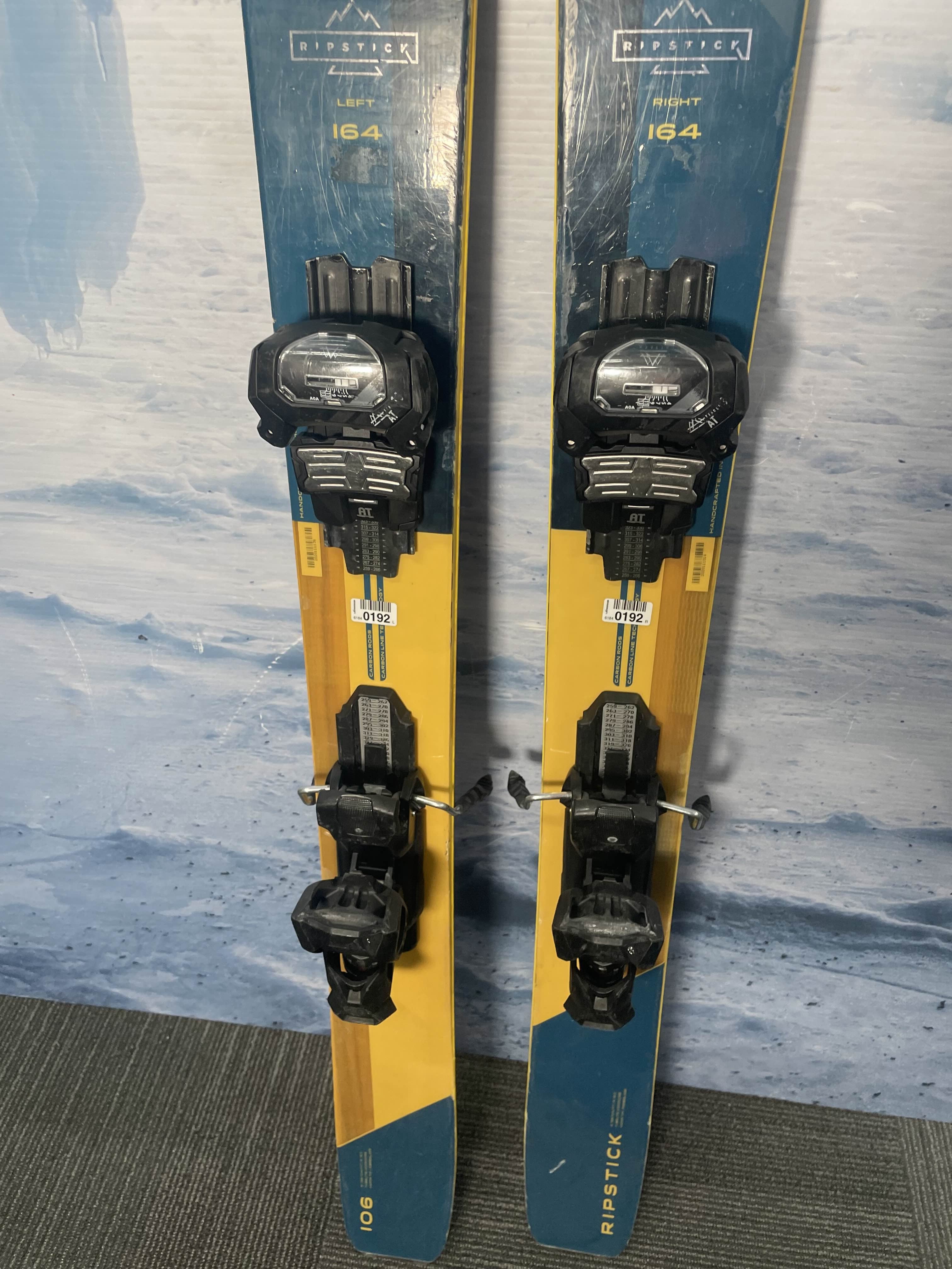 Used Elan Ripstick 106 Ski w/ Tyrolia Attack 11 Demo Bindings - 164CM