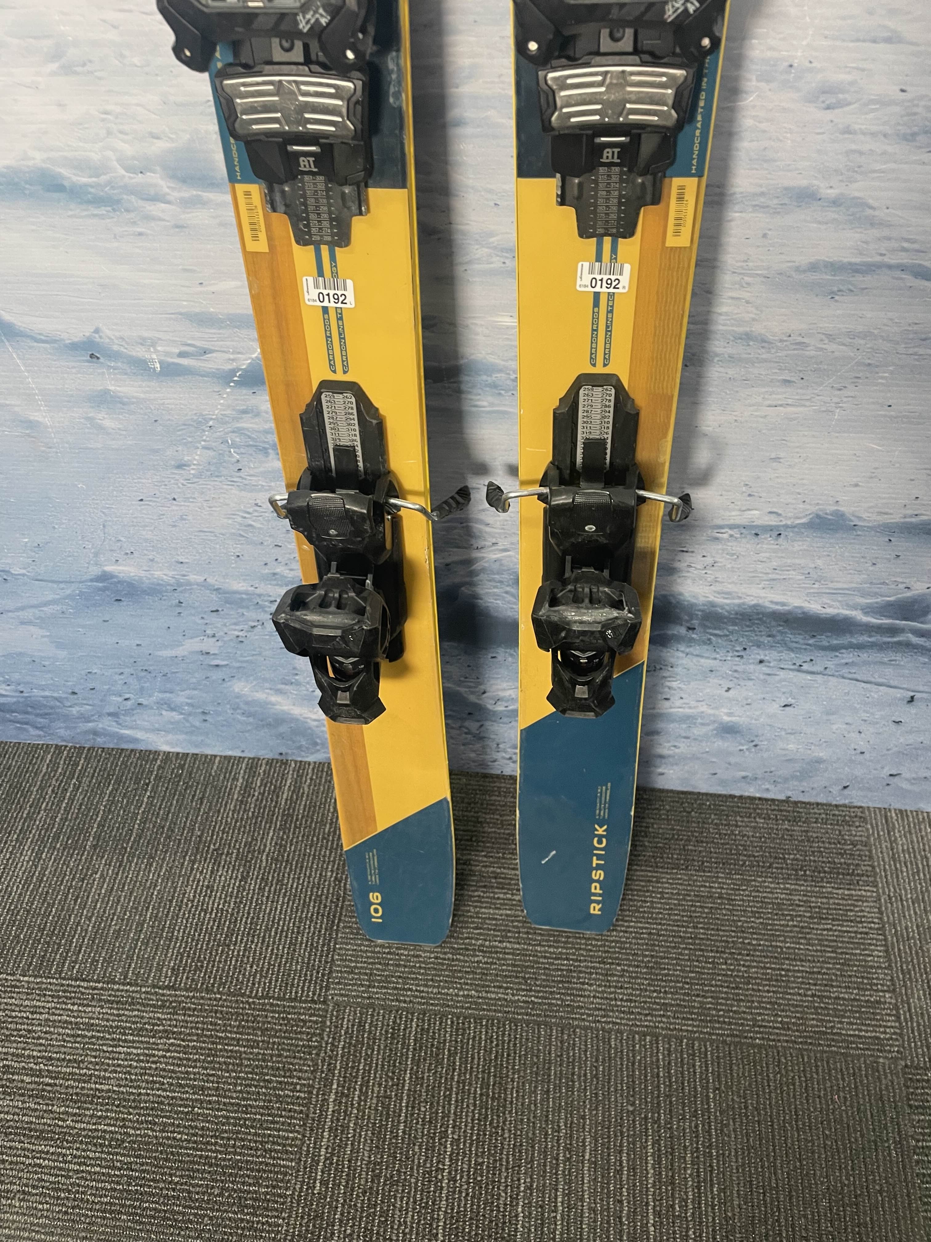 Used Elan Ripstick 106 Ski w/ Tyrolia Attack 11 Demo Bindings - 164CM