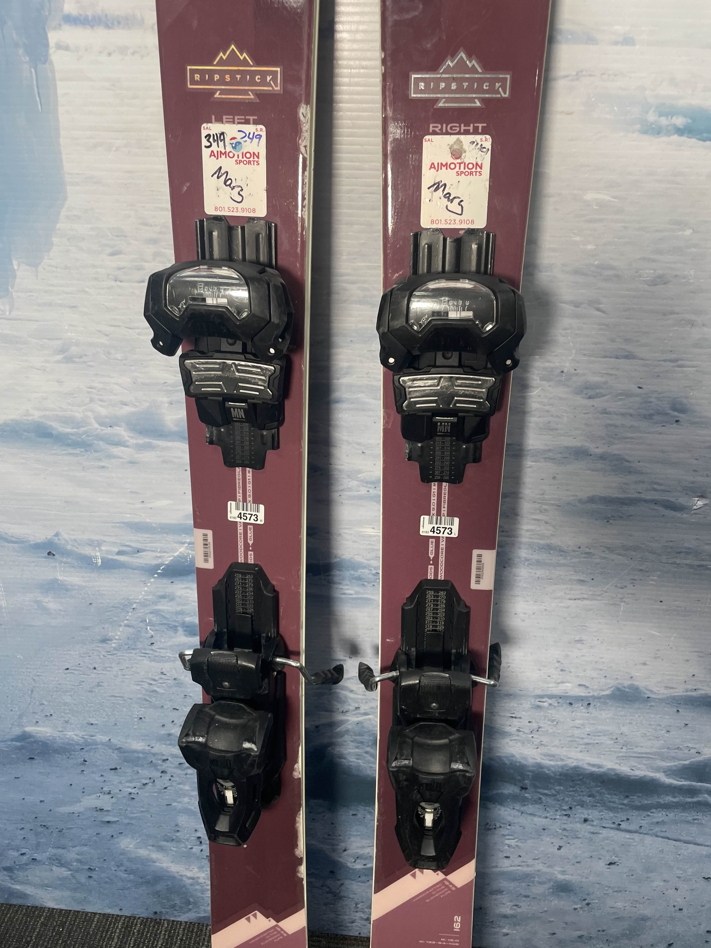 Used Elan Ripstick 94 Ski w/ Tyrolia Attack 11 Demo Bindings - 162CM