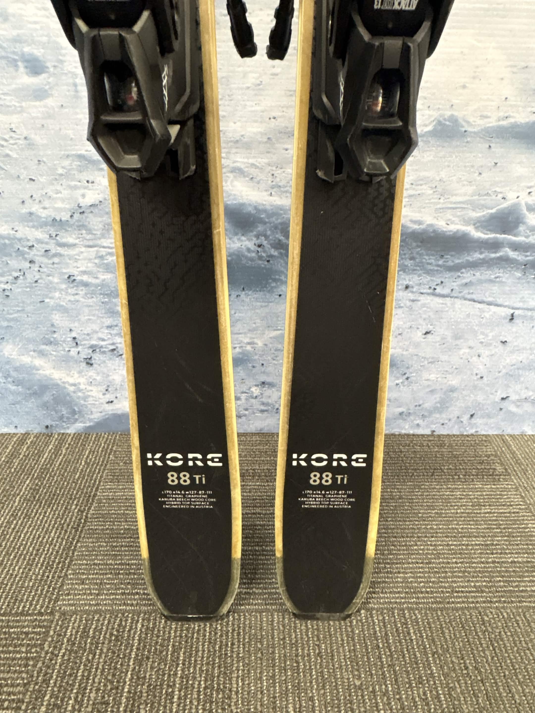 Head Kore 88 170cm Skis w/ FISCHER Attack 13 LYT Demo Binding - Used (2025)