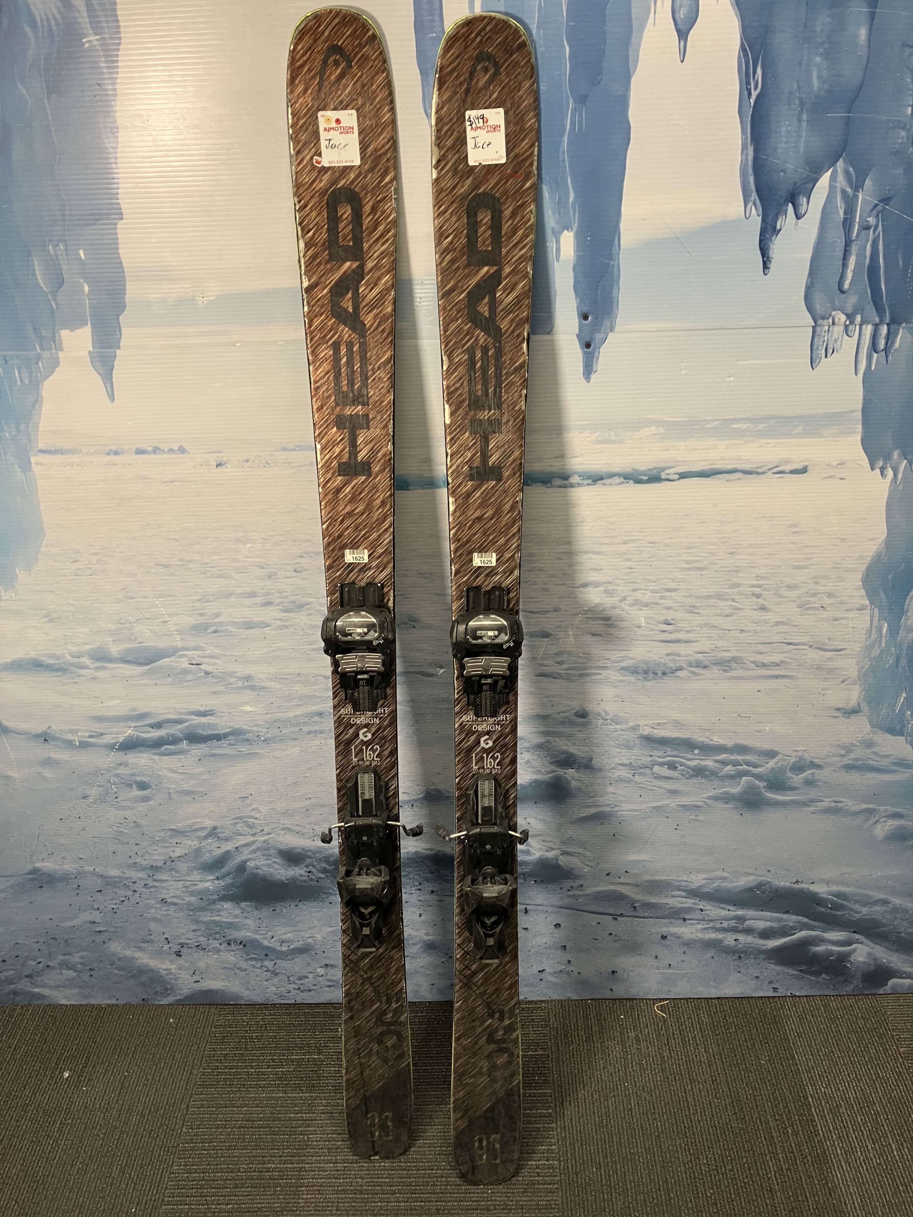 Used Head Core 93 Ski w/ Tyrolia Attack 13 Demo Bindings - 162CM