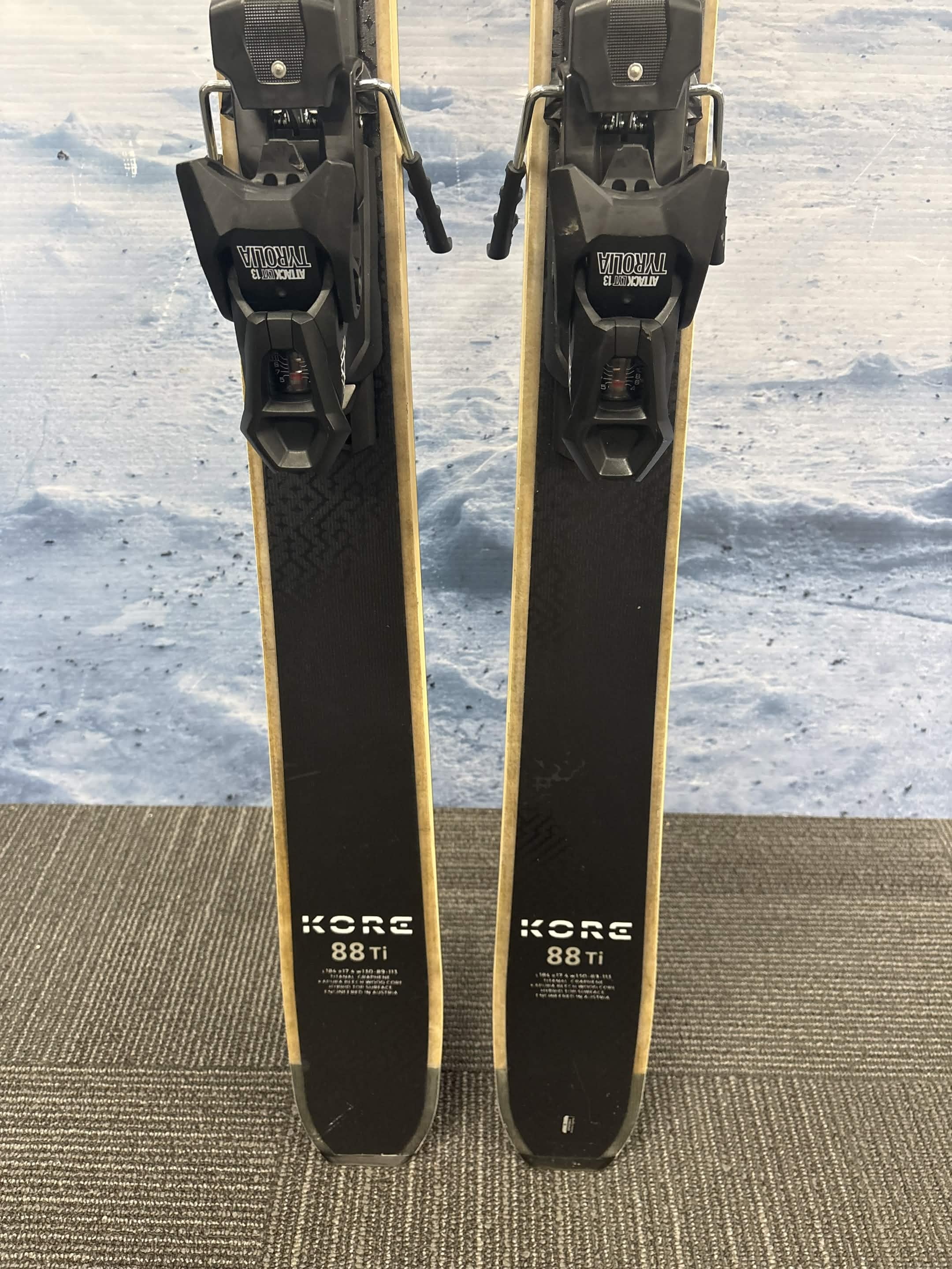 Head Kore 88 184cm Skis w/ FISCHER Attack 13 LYT Demo Binding - Used (2025)