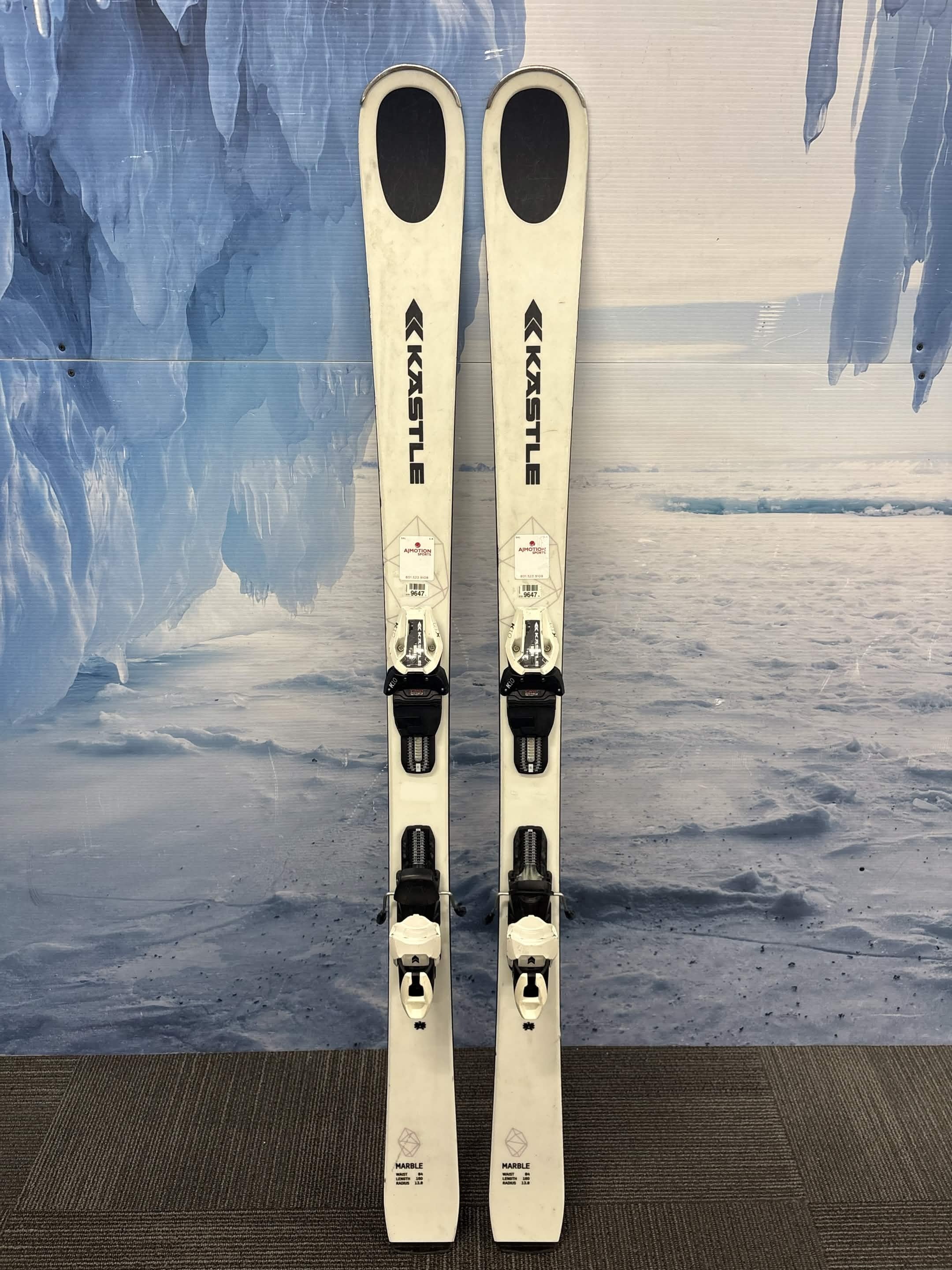Kastle Marble 84 Prem 160cm Skis w/ Other K10 SLR GW SYS Demo Binding - Used