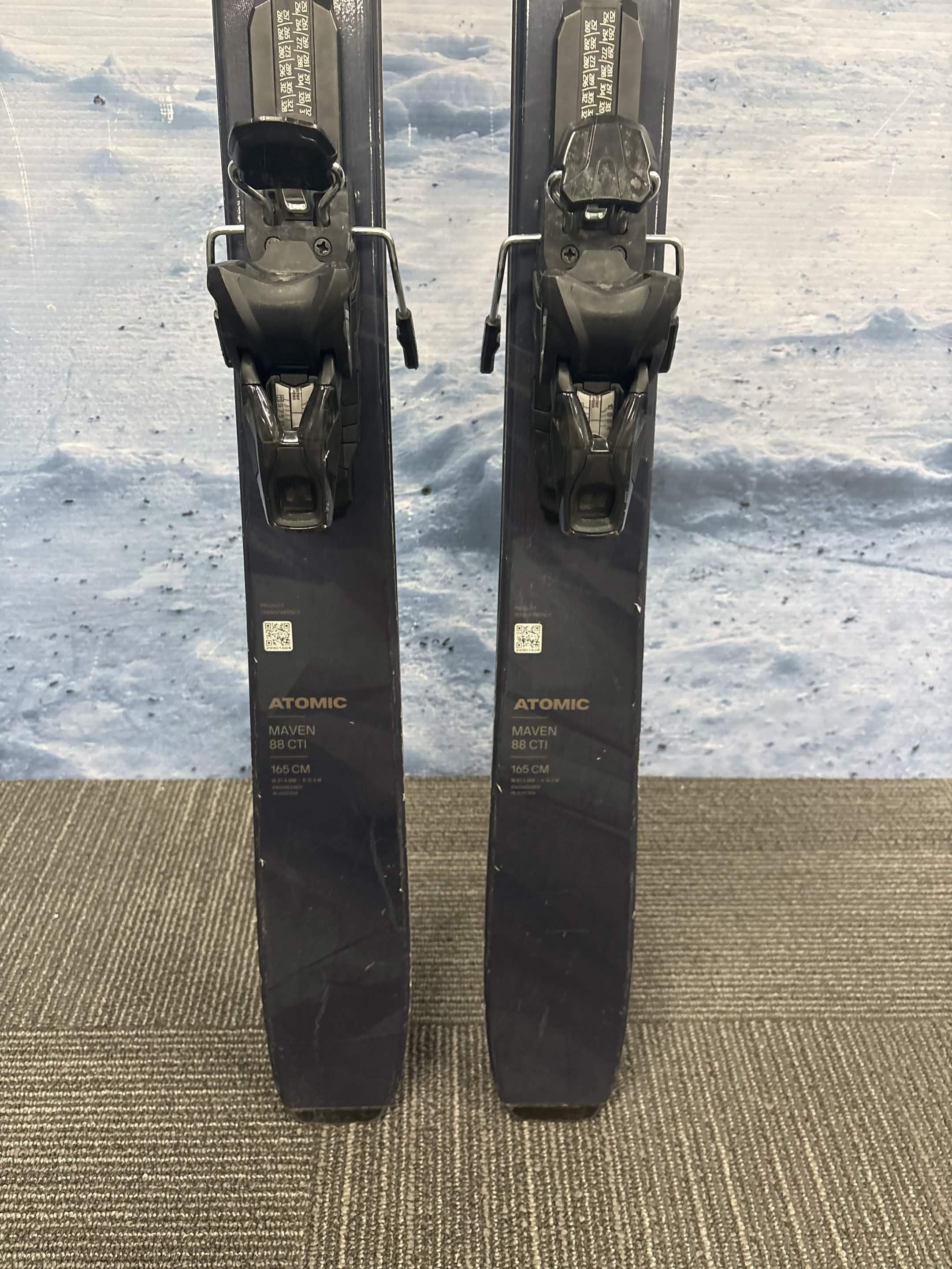Atomic Maven 88 CTI 165cm Skis w/ ATOMIC Strive 11 Demo Binding - Used (2025)