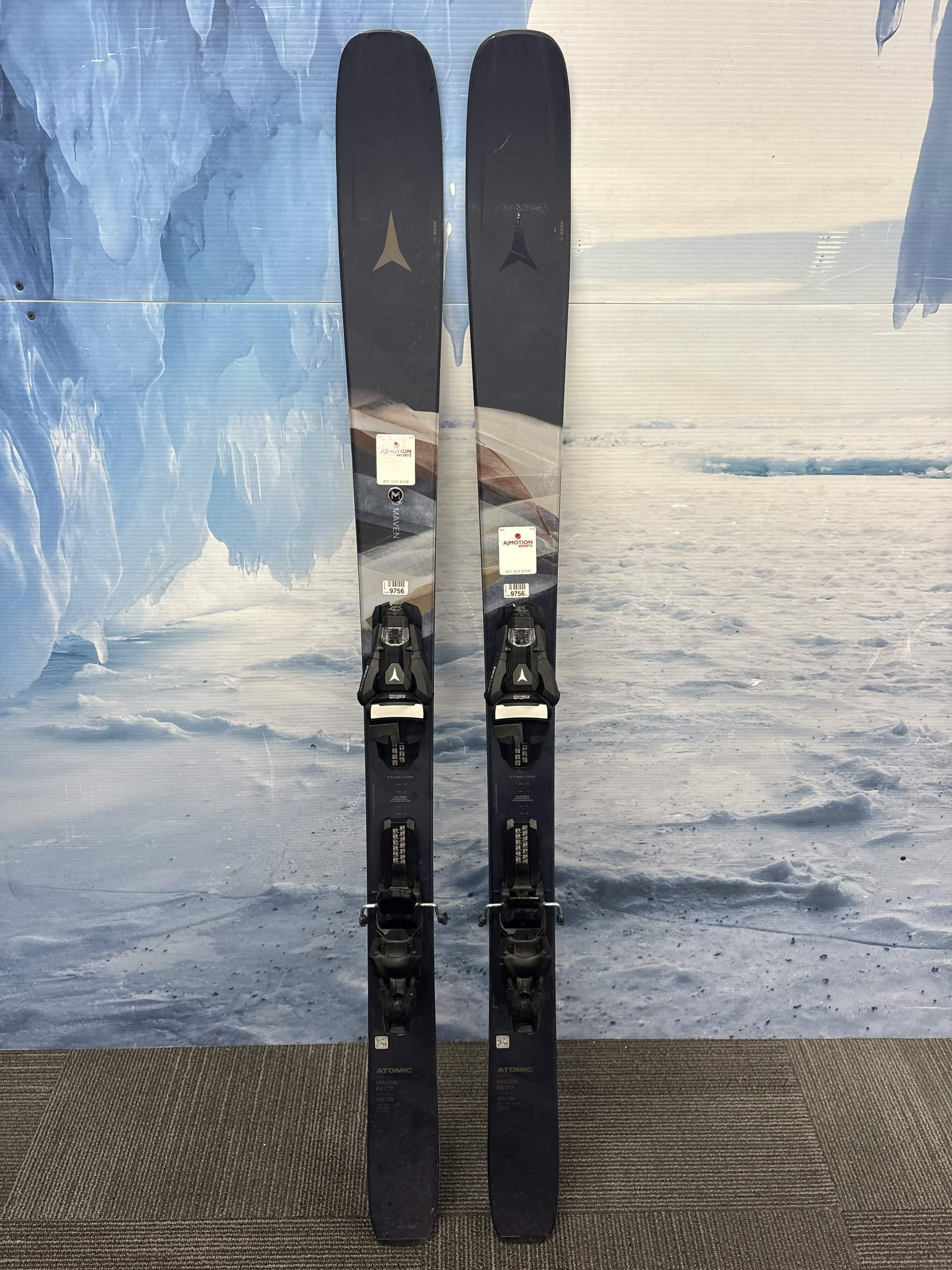 Atomic Maven 88 CTI 153cm Skis w/ ATOMIC Strive 11 Demo Binding - Used (2025)