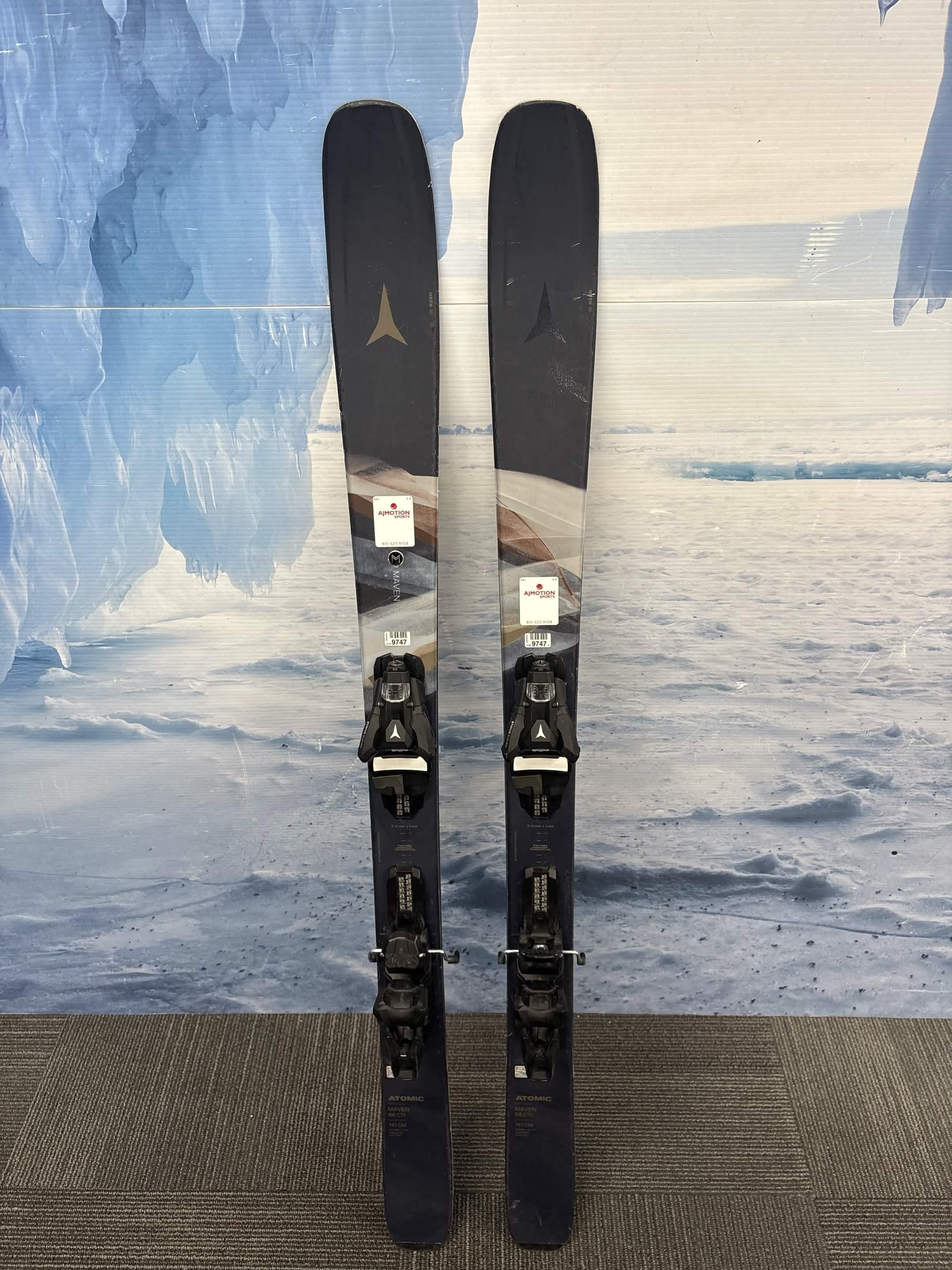 Atomic Maven 88 CTI 147cm Skis w/ ATOMIC Strive 11 Demo Binding - Used (2025)