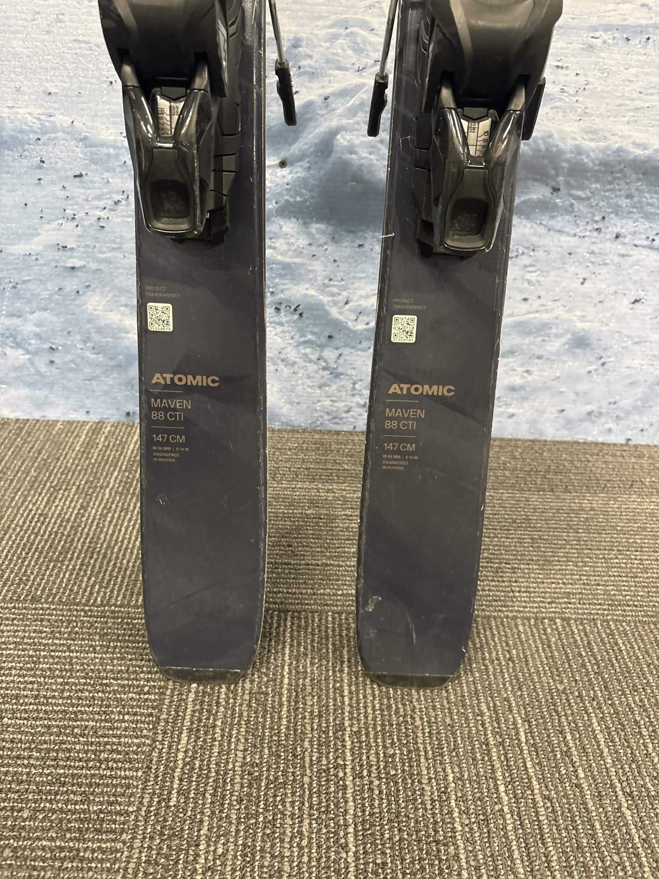 Atomic Maven 88 CTI 147cm Skis w/ ATOMIC Strive 11 Demo Binding - Used (2025)
