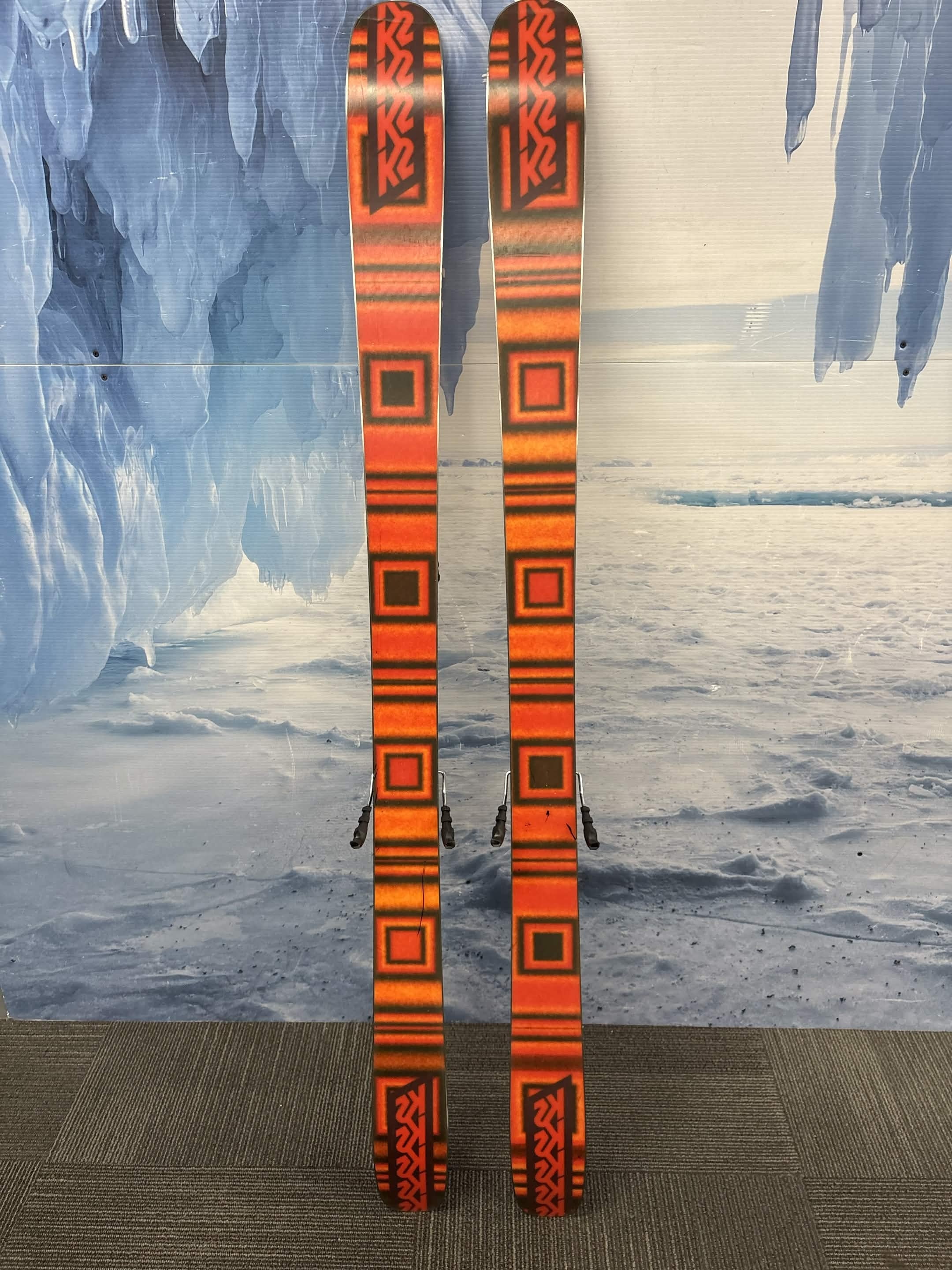 K2 Omen 90W 169cm Skis w/ FISCHER Attack 11 LYT Demo Binding - Used
