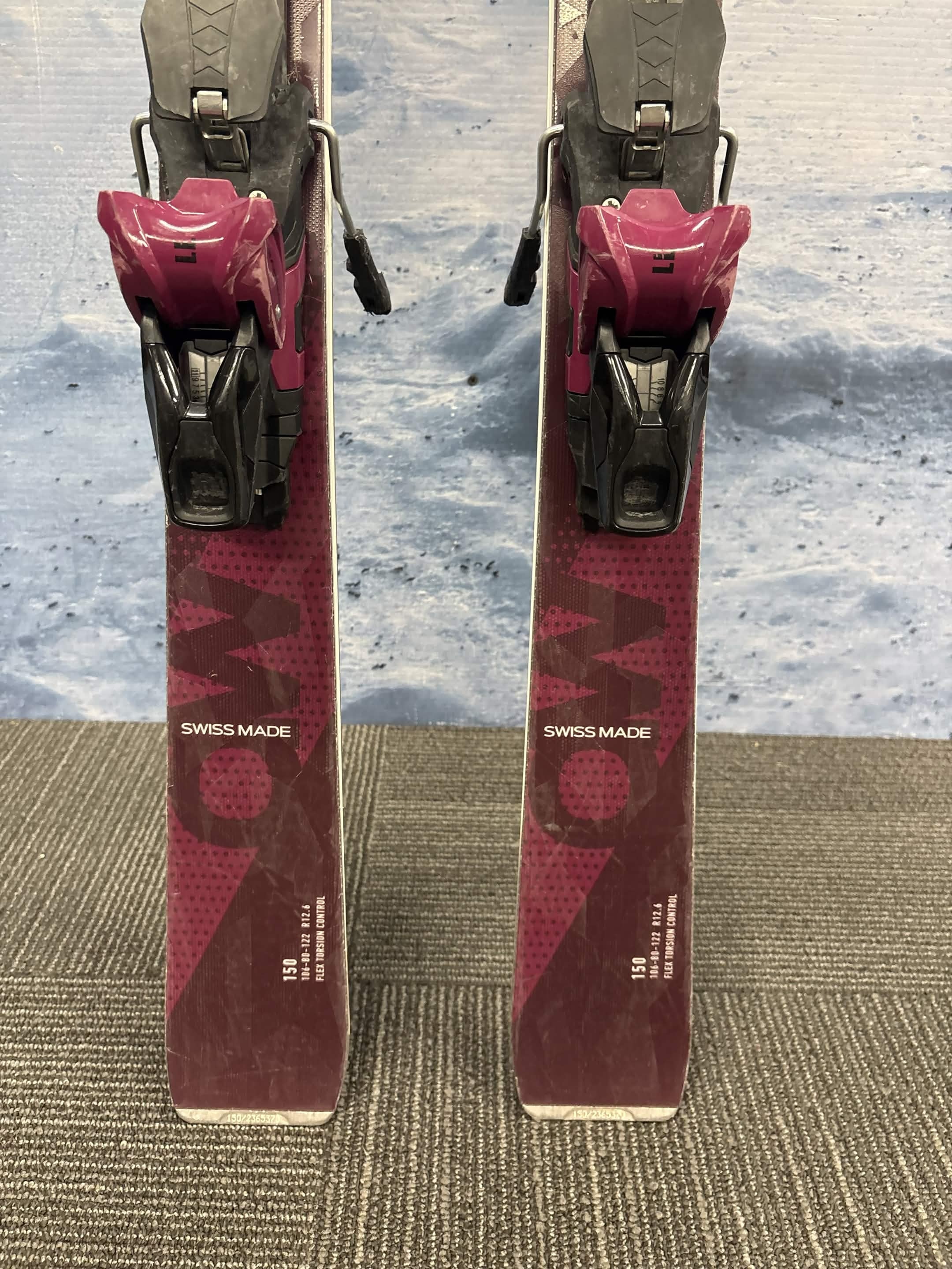 Stockli Montero AW 150cm Skis w/ SKITRAB Strive 11D SYS Demo Binding - Used