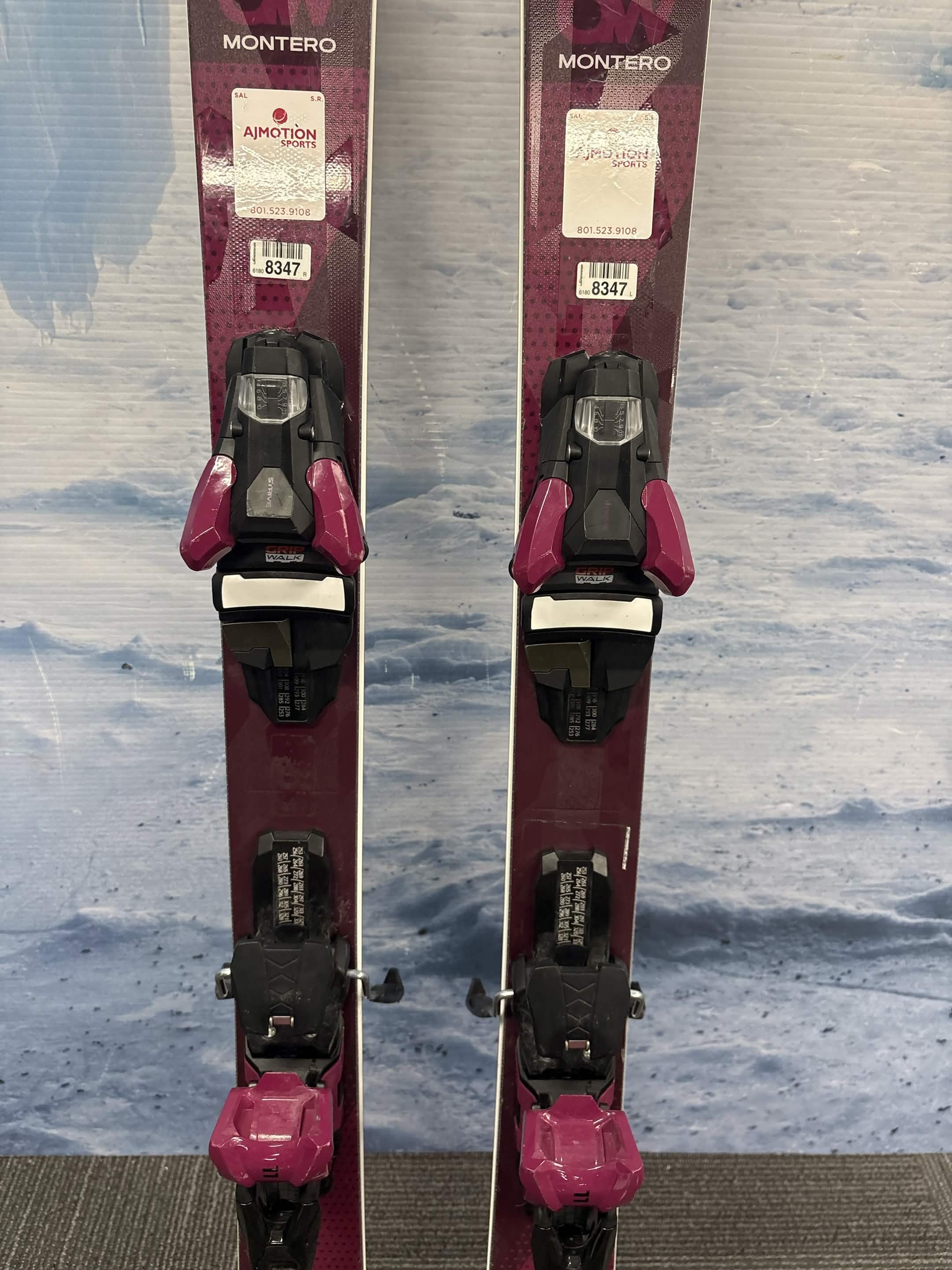 Stockli Montero AW 158cm Skis w/ SKITRAB Strive 11D SYS Demo Binding - Used