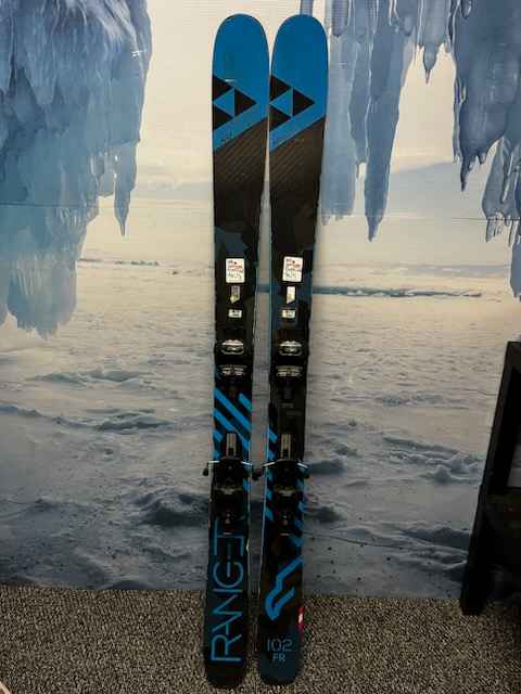 Heavily Used Fischer Ranger 102FR 170cm Skis w/ Fischer Attack 13 AT Demo Binding