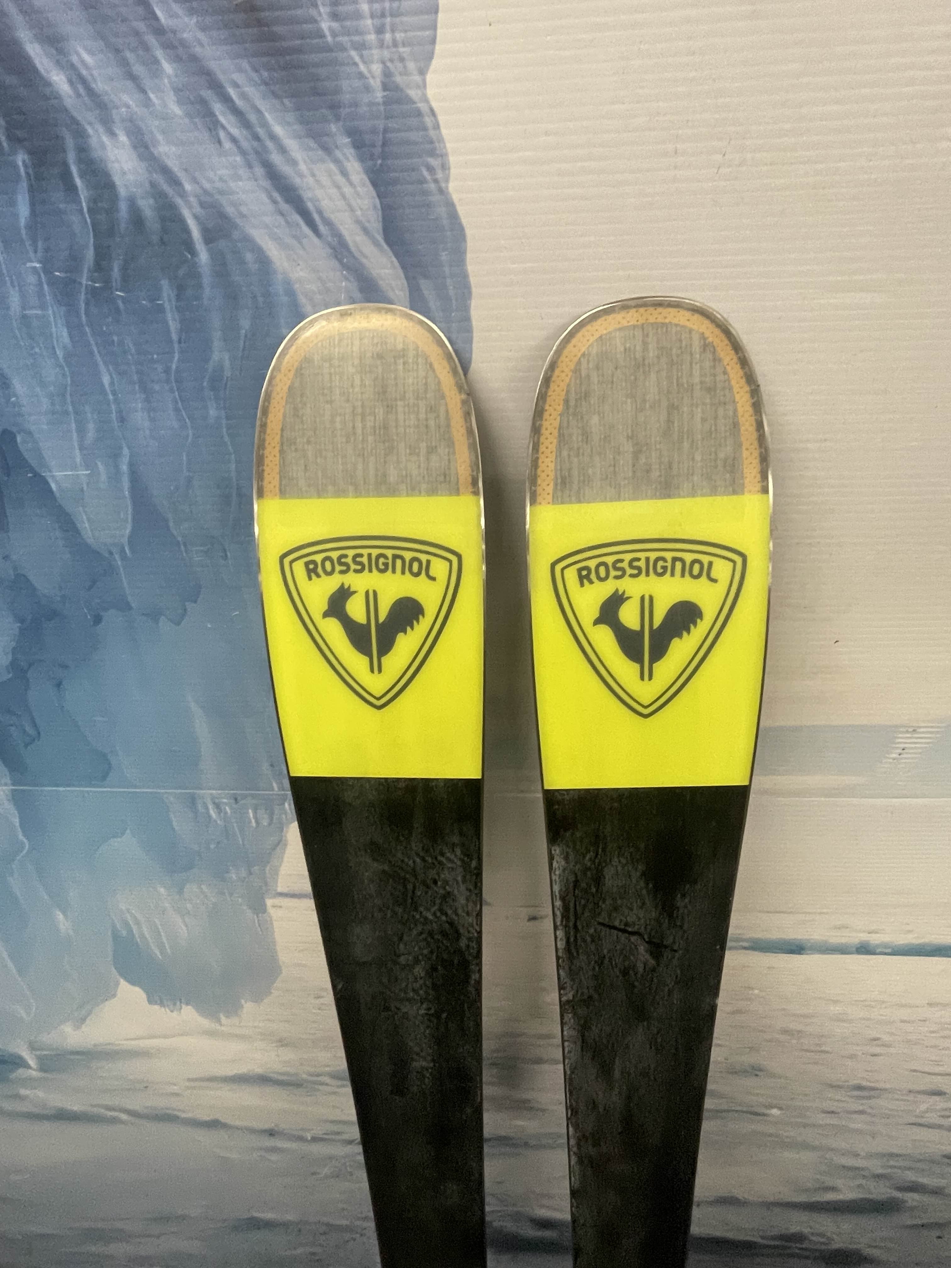 Heavily Used Rossignol Sender 104 Ti Ski w/ Look Nx12 Demo Bindings - 164CM