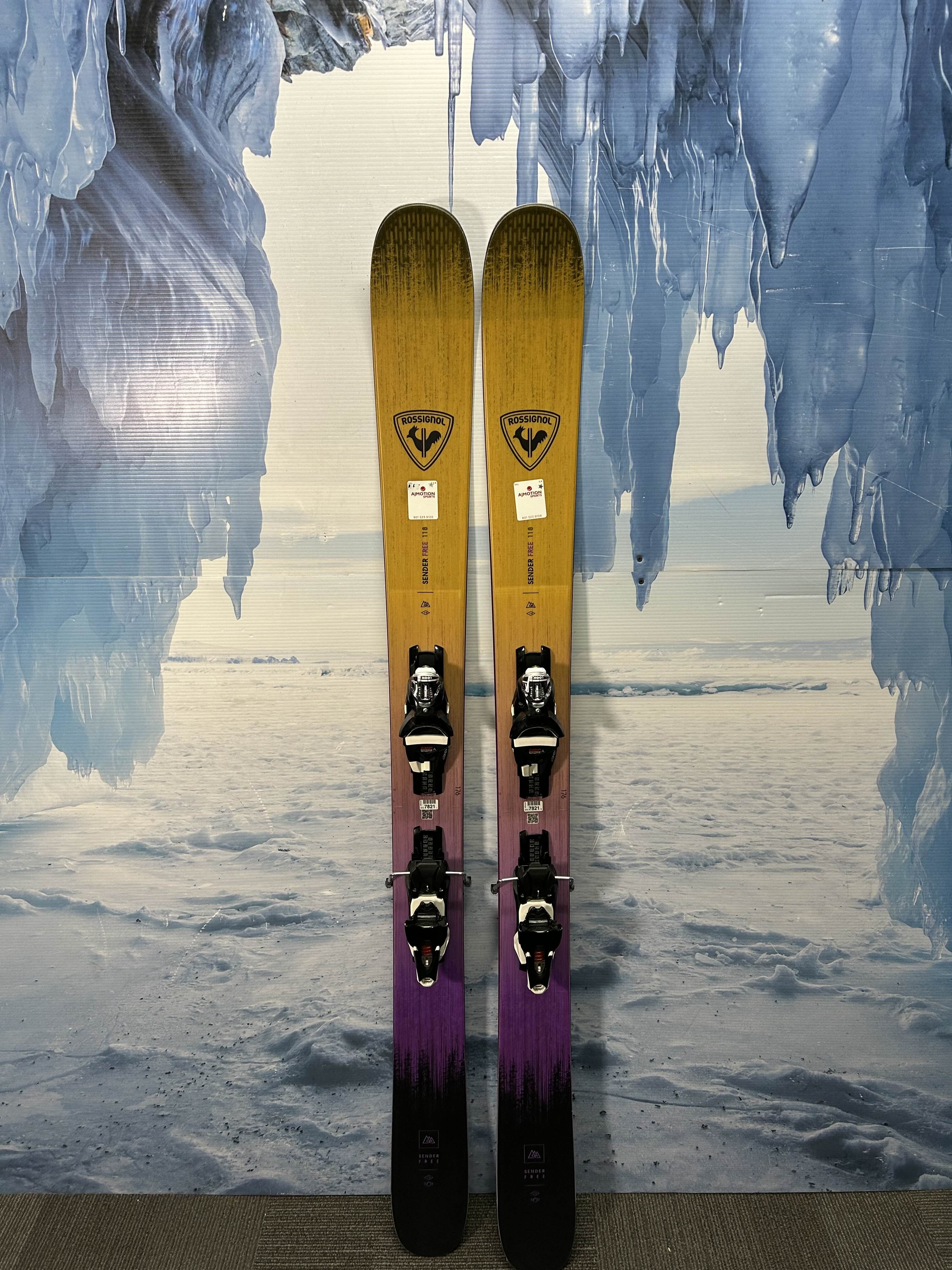 Lightly Used Rossignol Sender Free 118 Ski 176cm w/ Look NX 12 Grip Walk Demo Binding