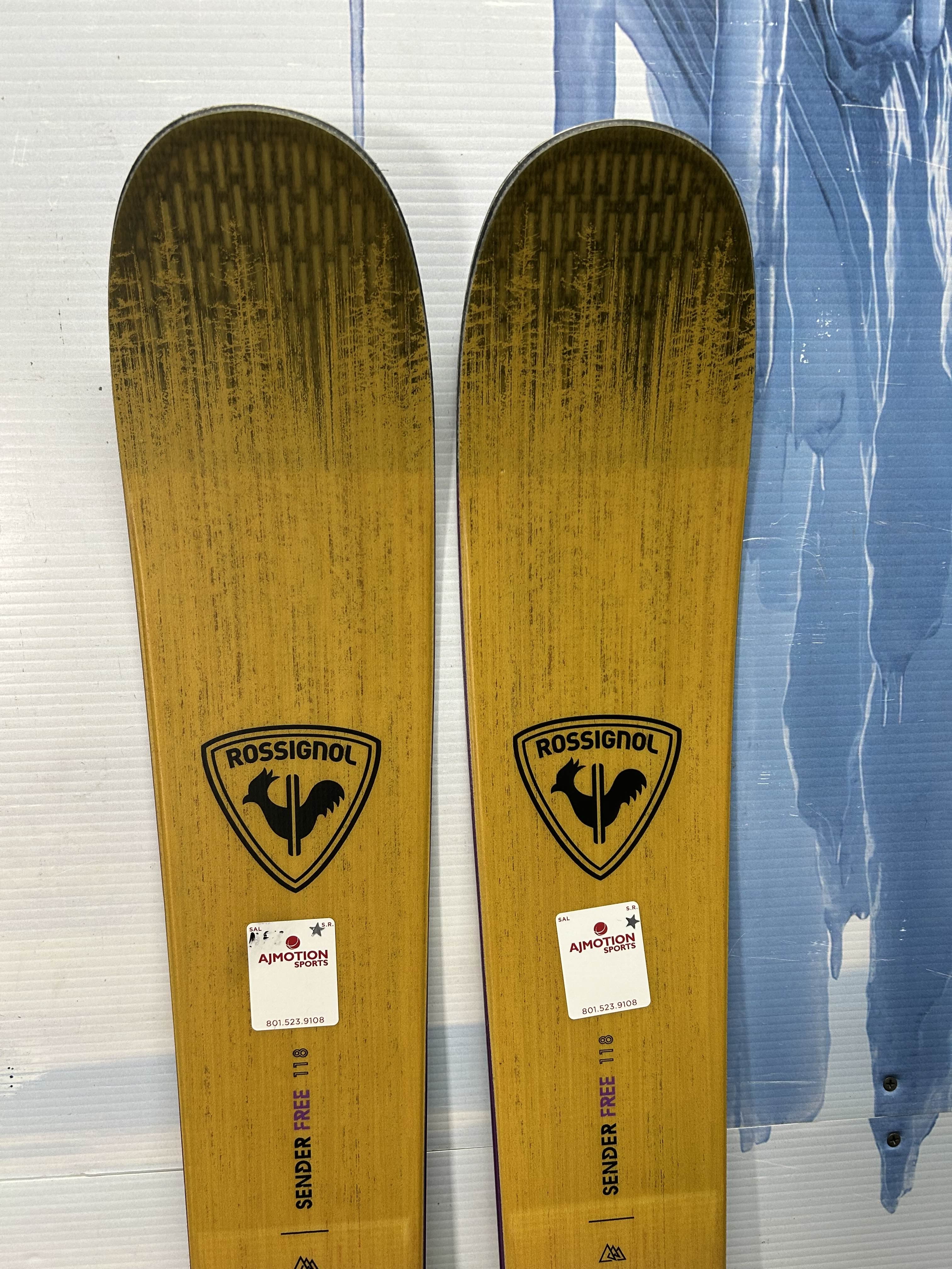 Lightly Used Rossignol Sender Free 118 Ski 176cm w/ Look NX 12 Grip Walk Demo Binding