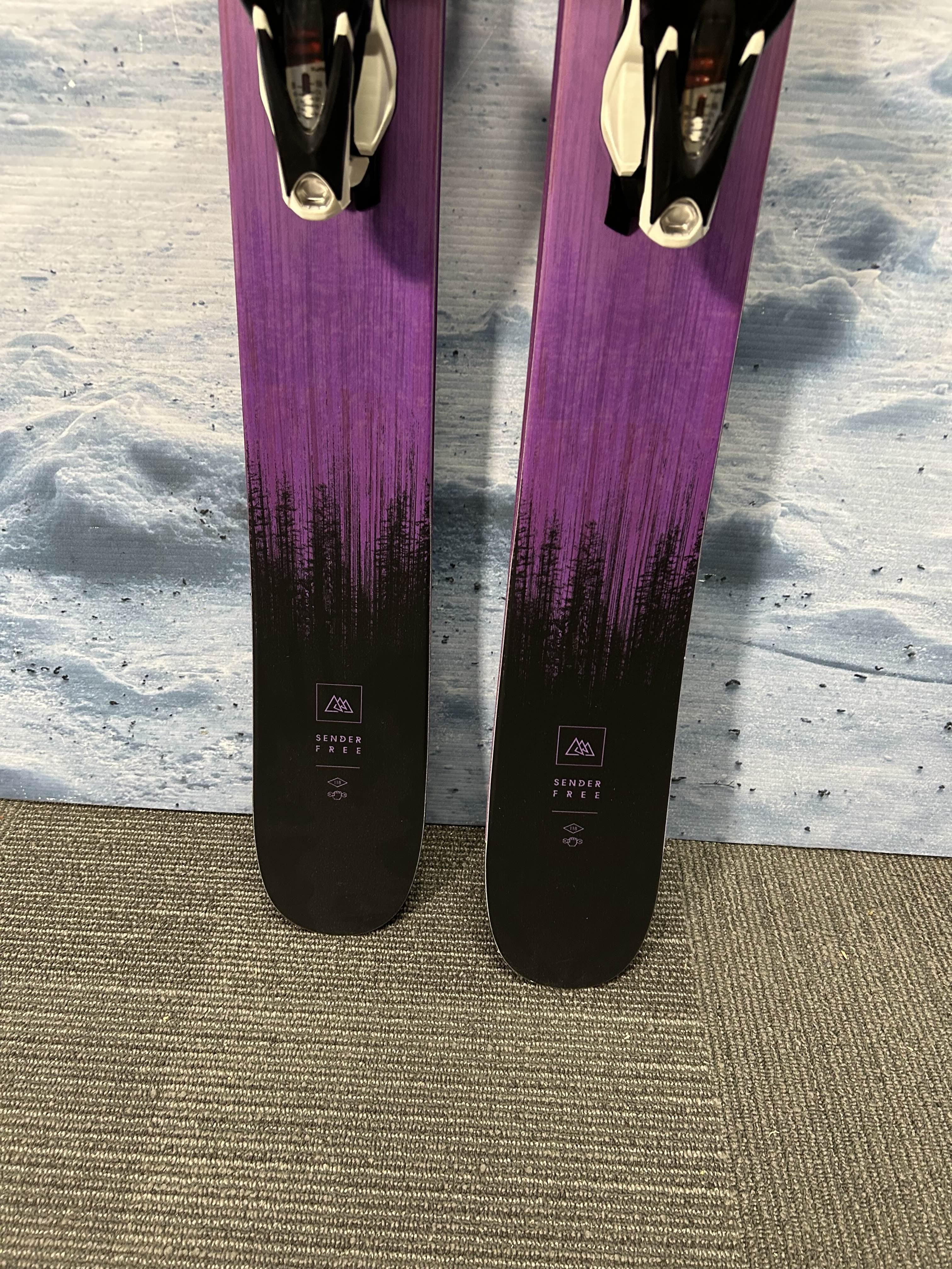 Lightly Used Rossignol Sender Free 118 Ski 176cm w/ Look NX 12 Grip Walk Demo Binding