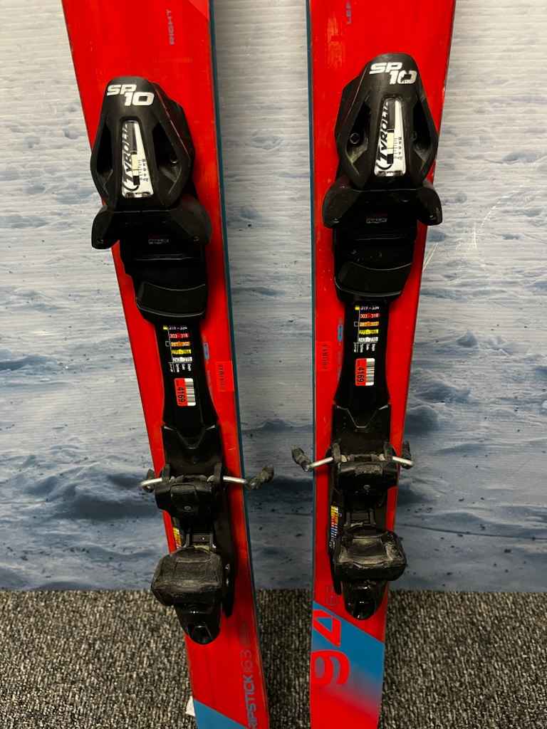 Used Elan Ripstick 94W 163cm Skis w/ Tyrolia SP10 Demo Binding