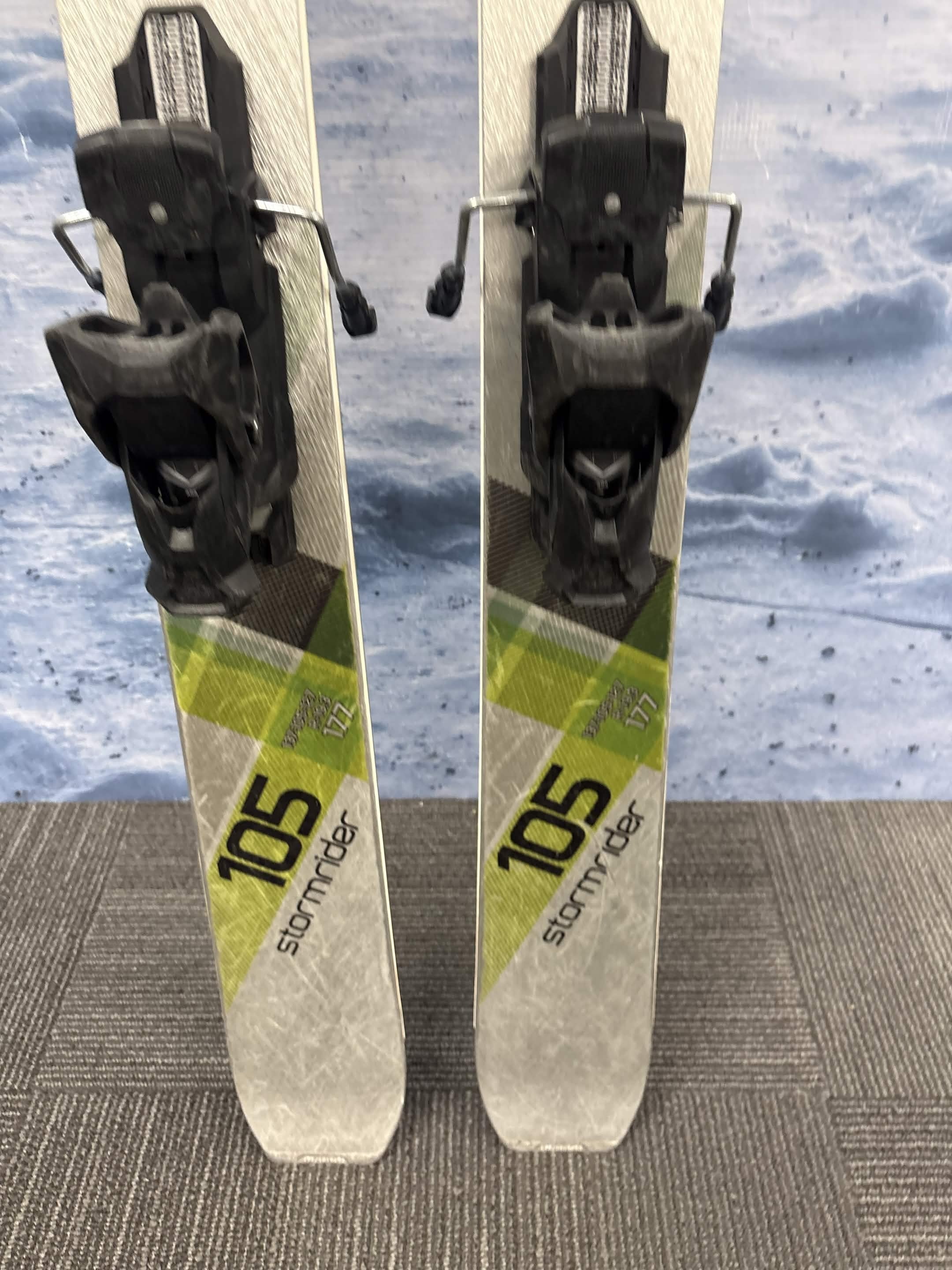 Stockli Stormrider 105 177cm Skis w/ TYROLIA Attack 13 Demo Binding - Used