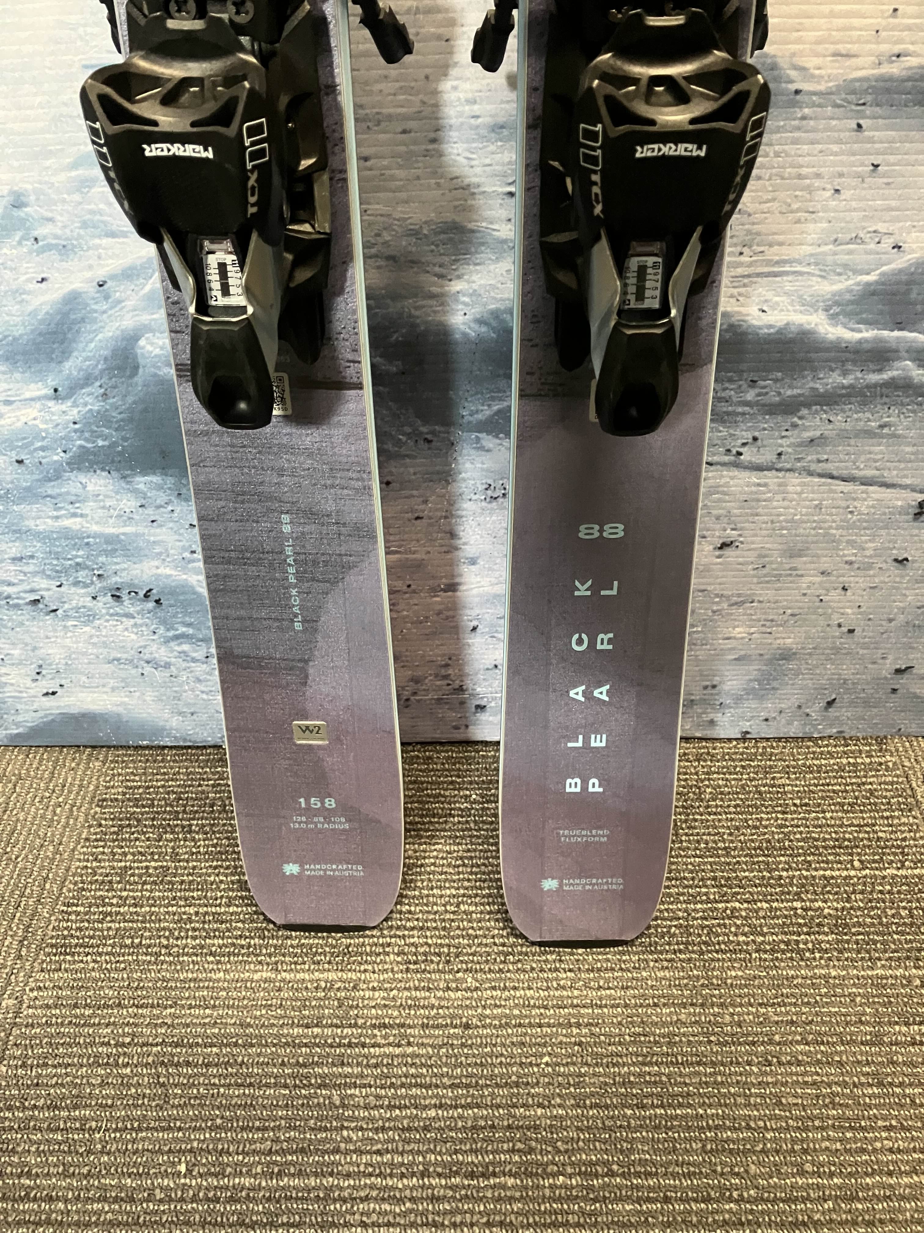 New Blizzard Black Pearl 88 158cm Skis w/ Marker TCX 11 Bindings