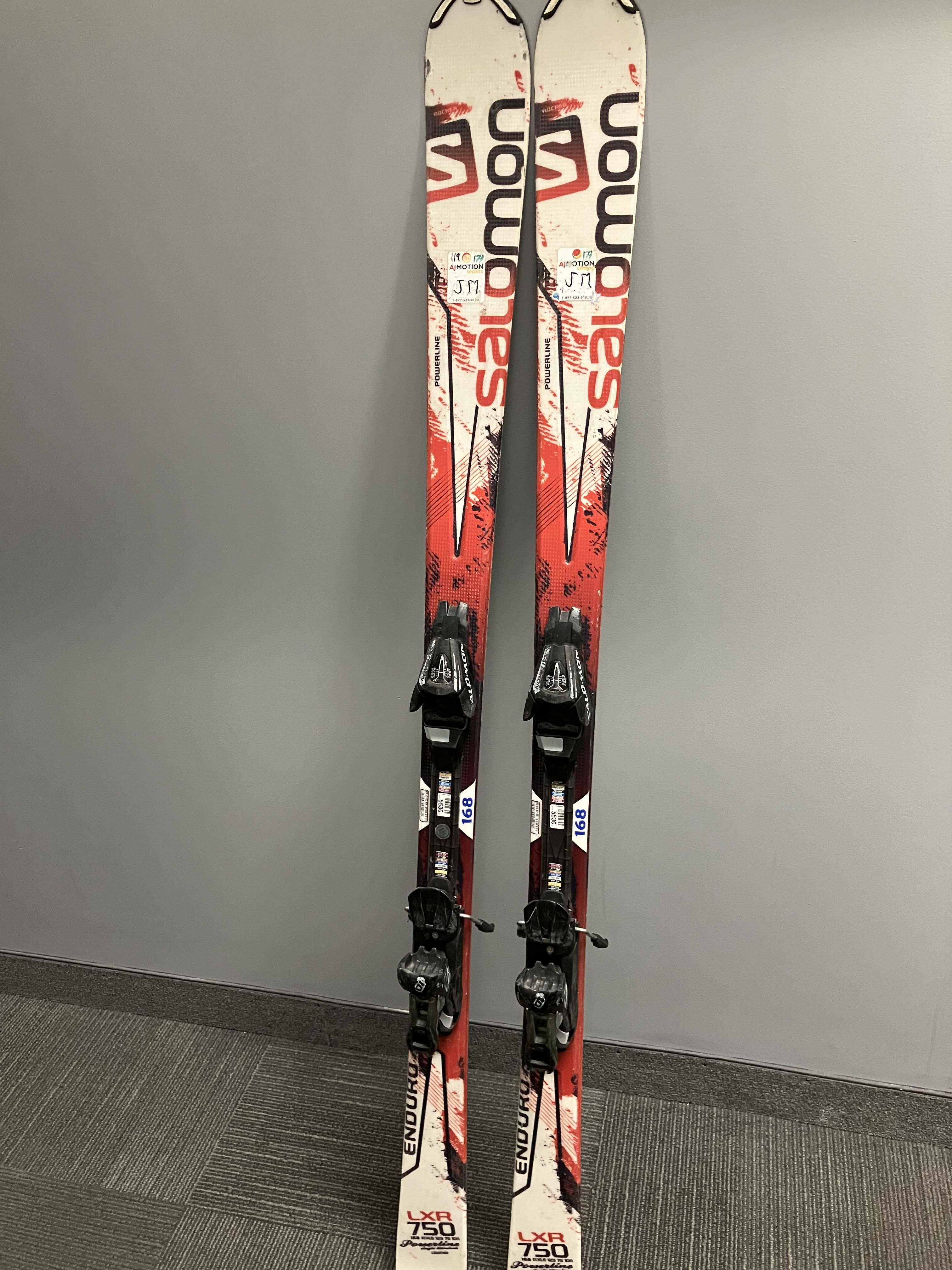 Used Salomon Enduro Lxr 750 Ski w/ Salomon L10 Demo Bindings - 168CM