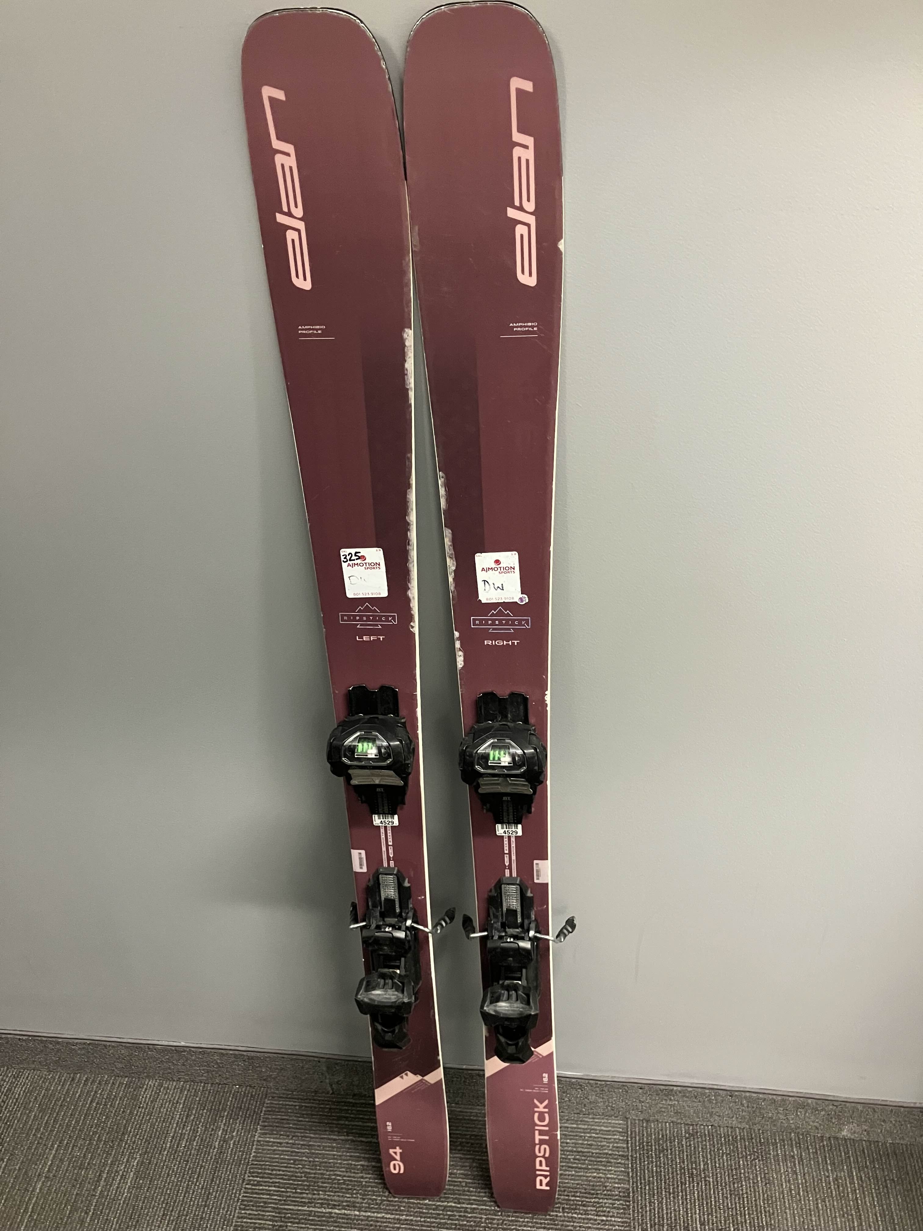 Used Elan Ripstick Ski w/ Elan Attack 13 Demo Bindings - 162CM