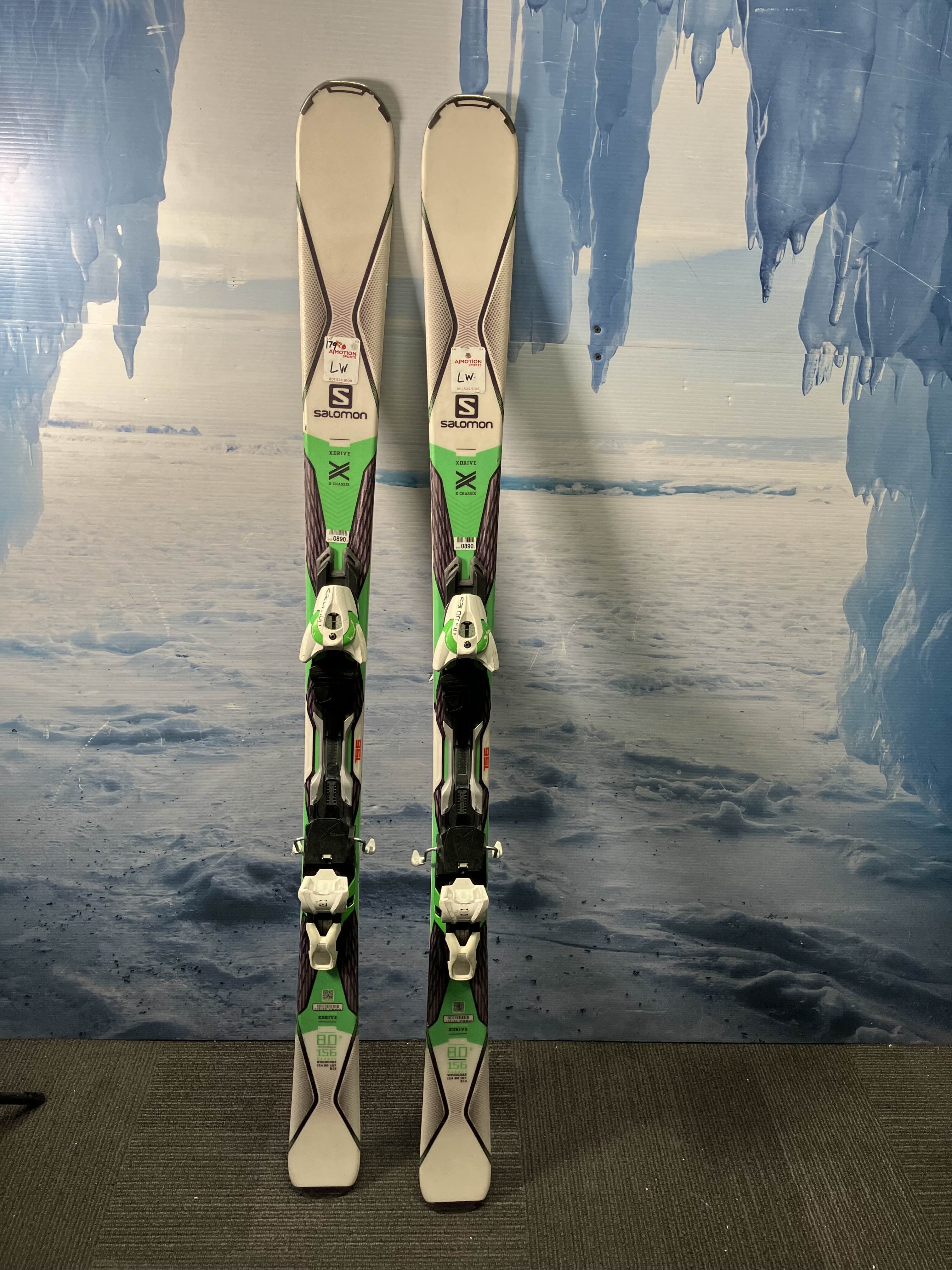 Used Saloman Xdrive Ski w/ Saloman Xt10 Demo Bindings - 156CM