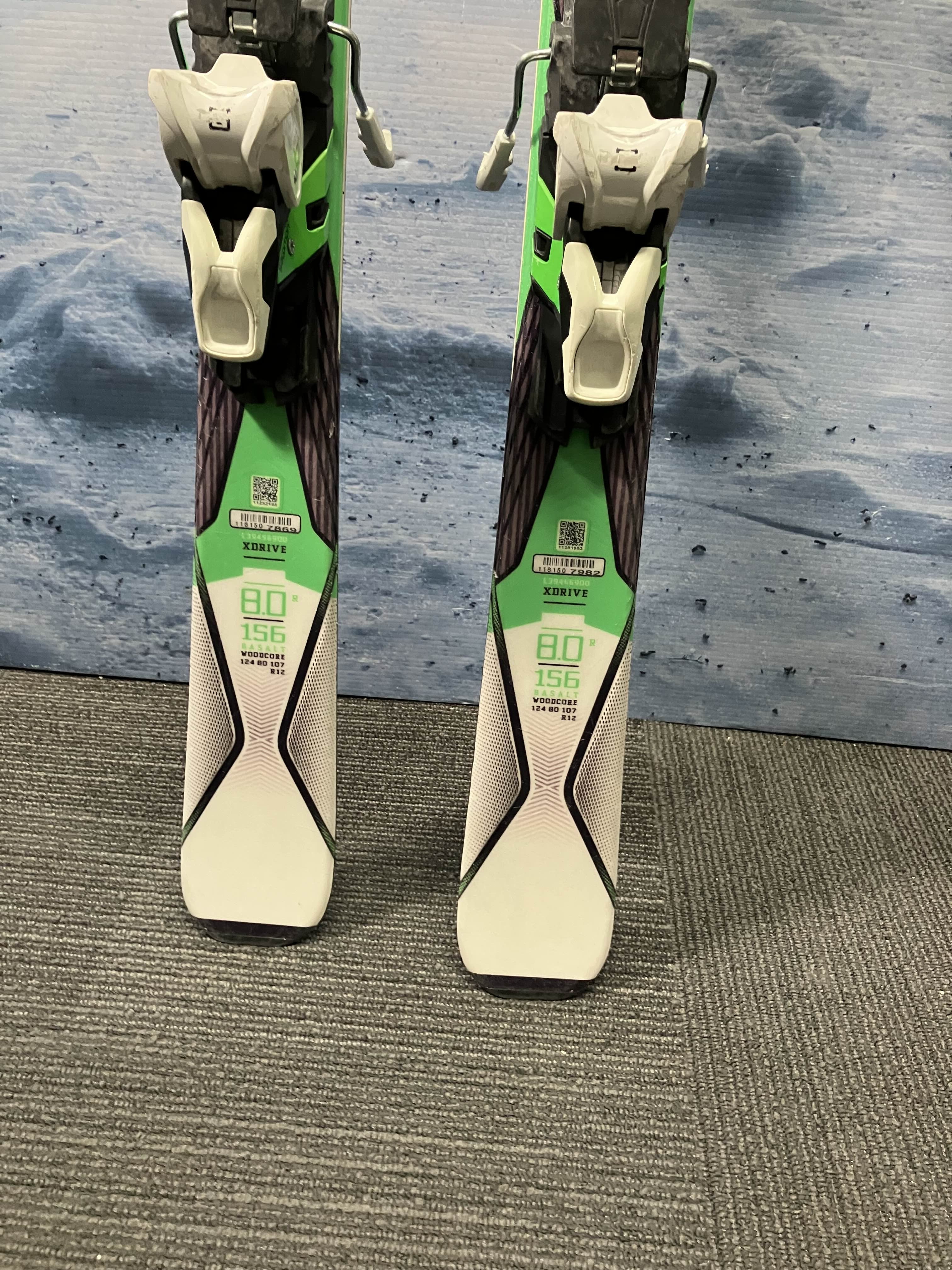 Used Saloman Xdrive Ski w/ Saloman Xt10 Demo Bindings - 156CM