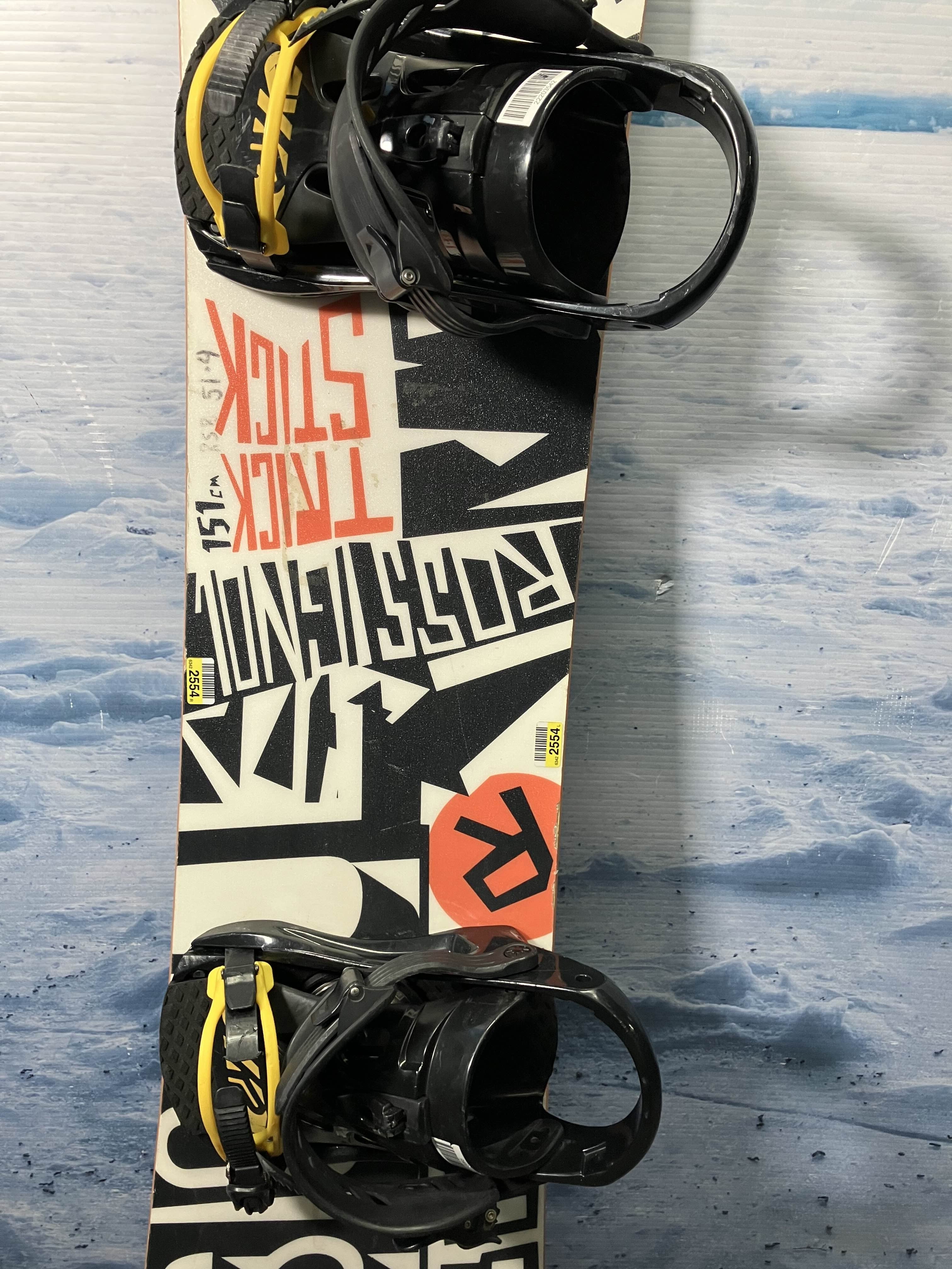 Used Rossignol Trick Stick Men's Snowboard w/ K2 XL Demo Bindings - 151CM