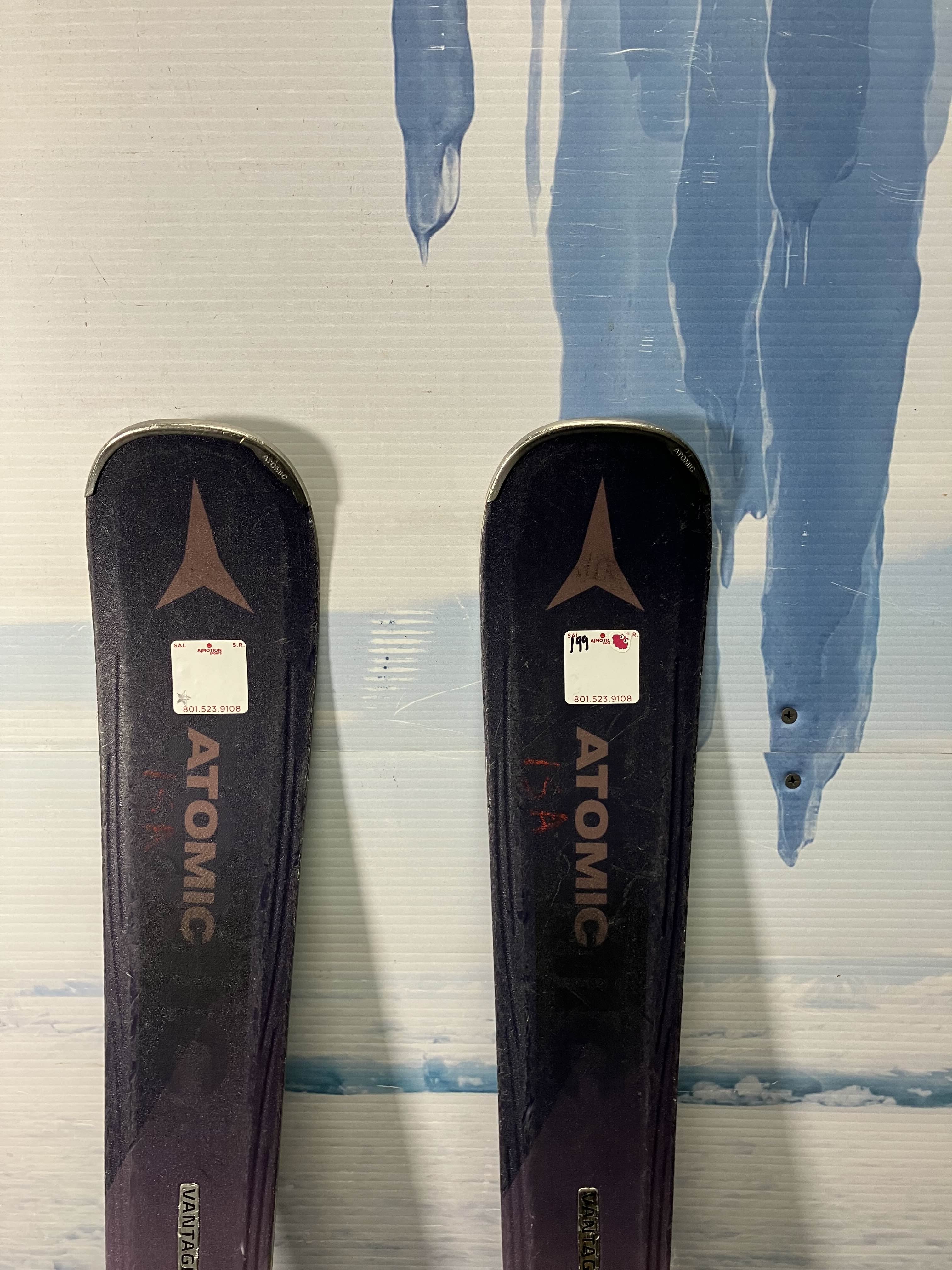 Used Atomic Vantage X77 Cti Men's Ski w/ Atomic Lithium 10 Demo Bindings - 142CM