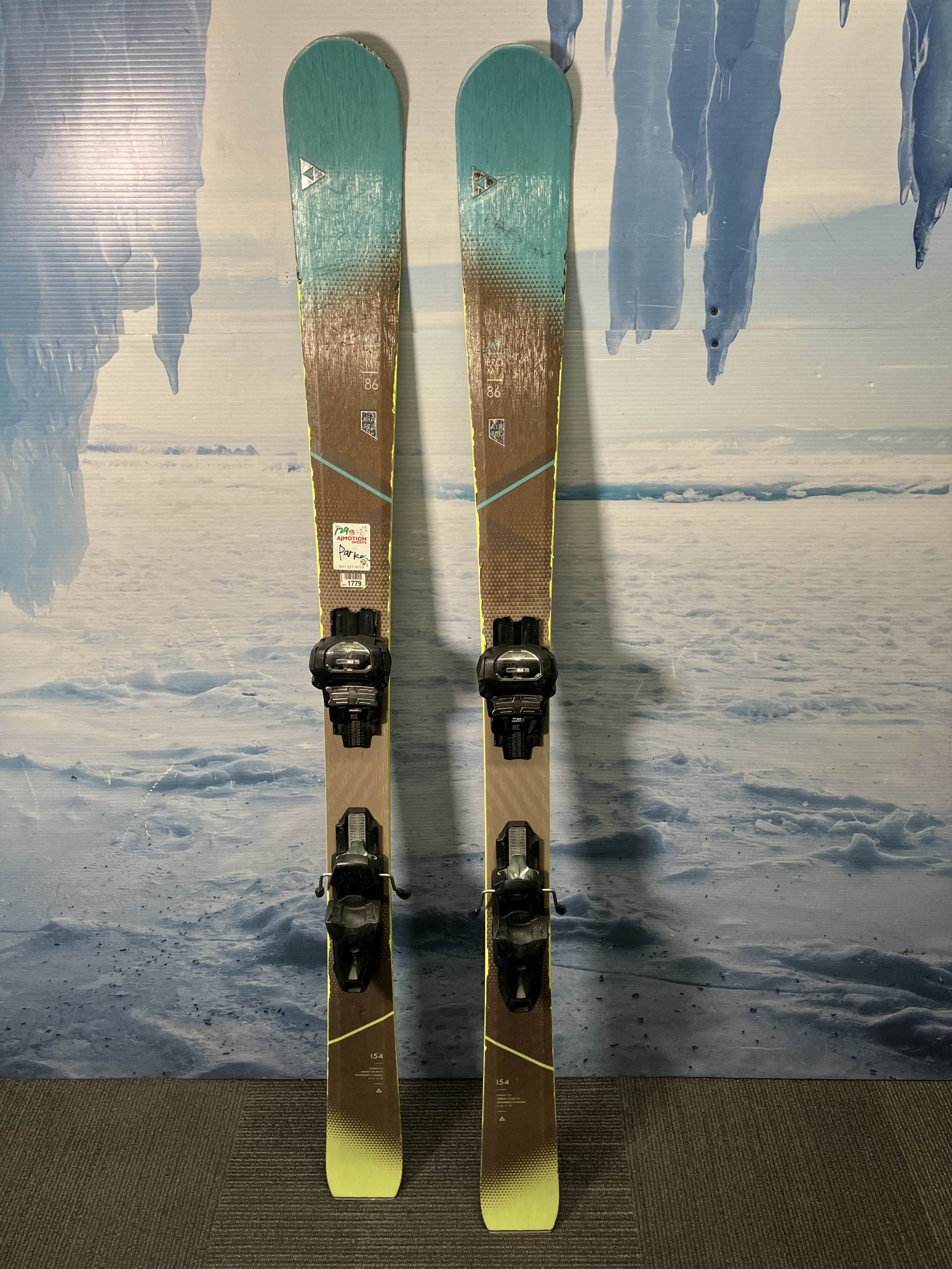 Used Fischer My Pro Mt 86 Men's Ski w/ Attack At 10 Demo Bindings - 154CM