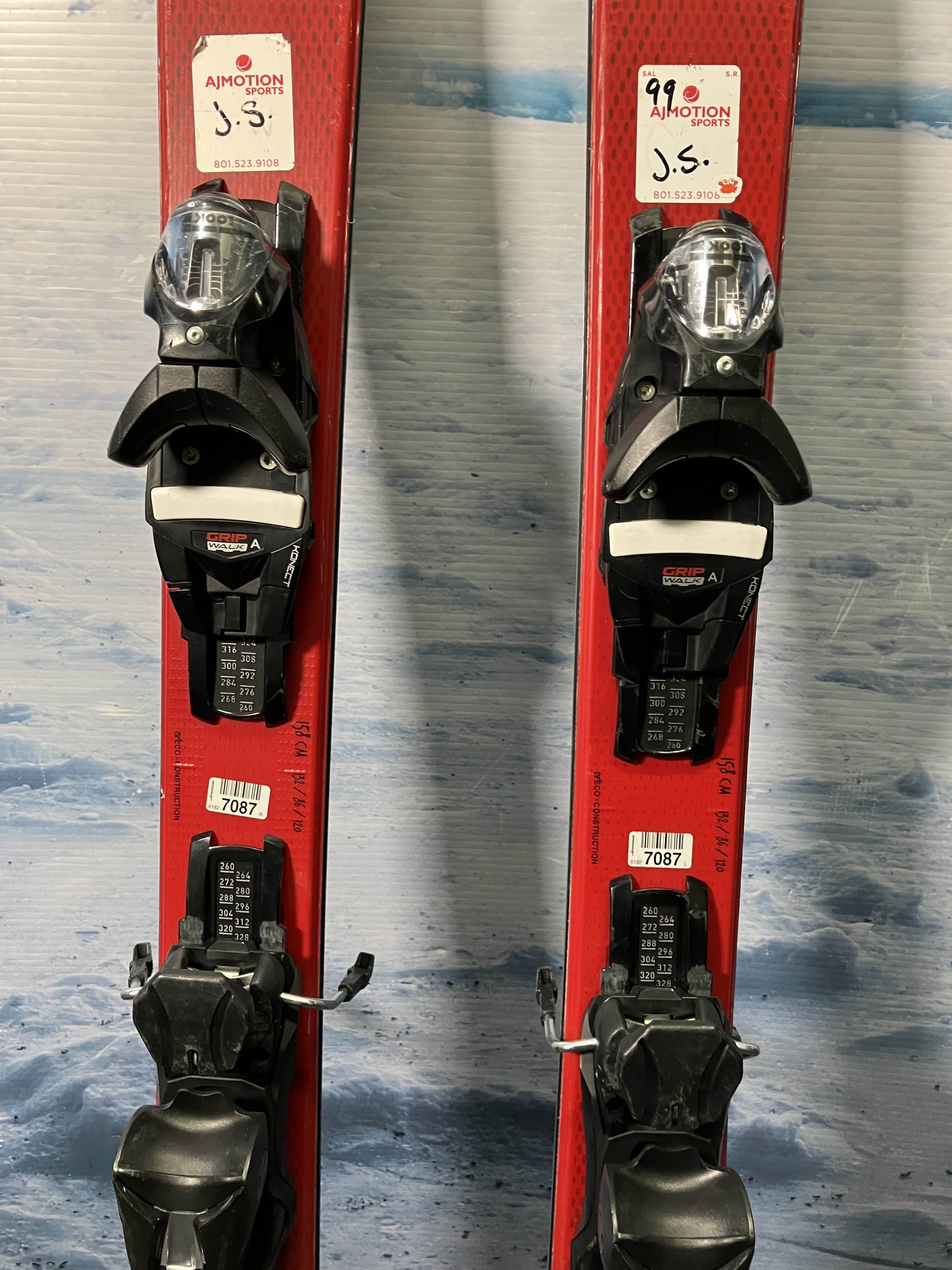 Well Loved Rossignol  Exp 86 Men's Ski w/ Look Nx 12 Demo Bindings - 158CM