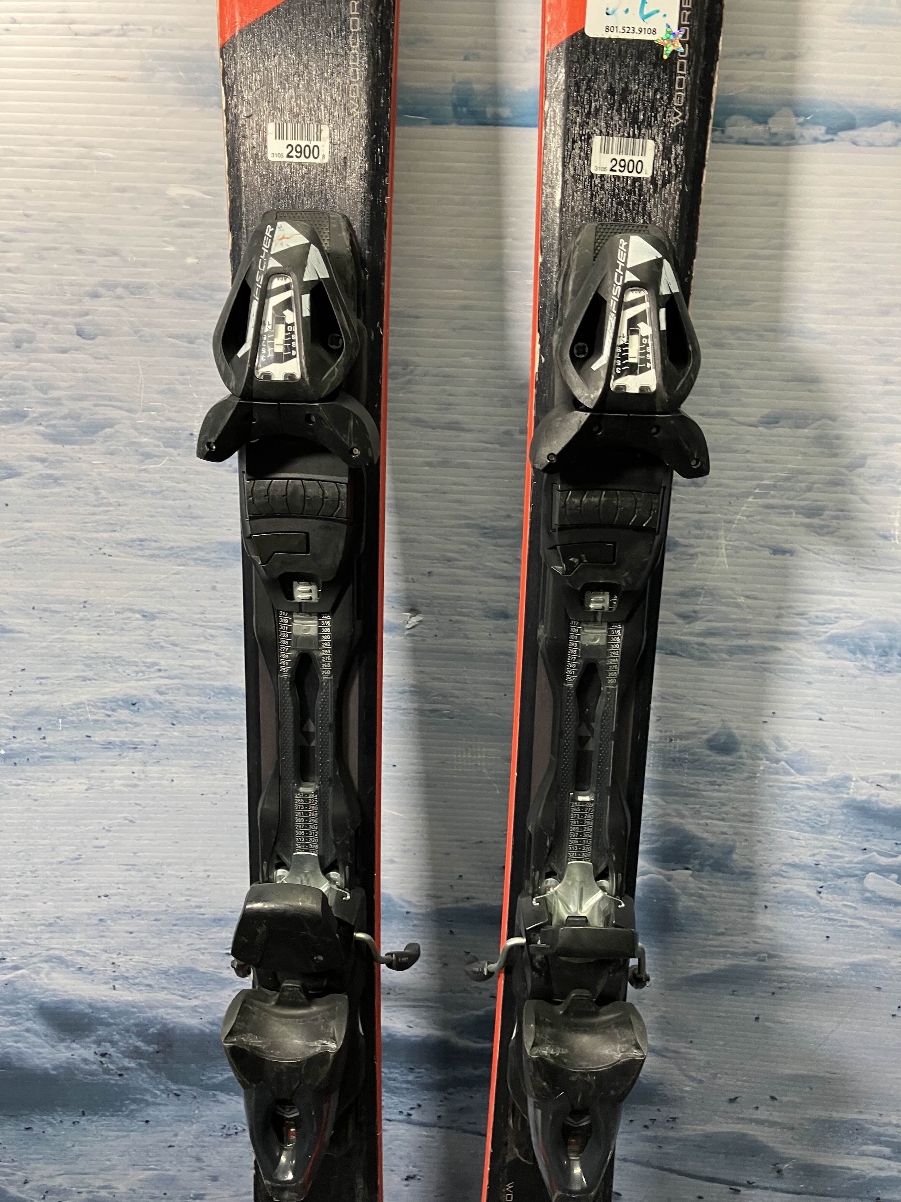 Used Fisher Pro Mtn 80 Men's Ski w/ Fischer 11 Rs Demo Bindings - 159CM