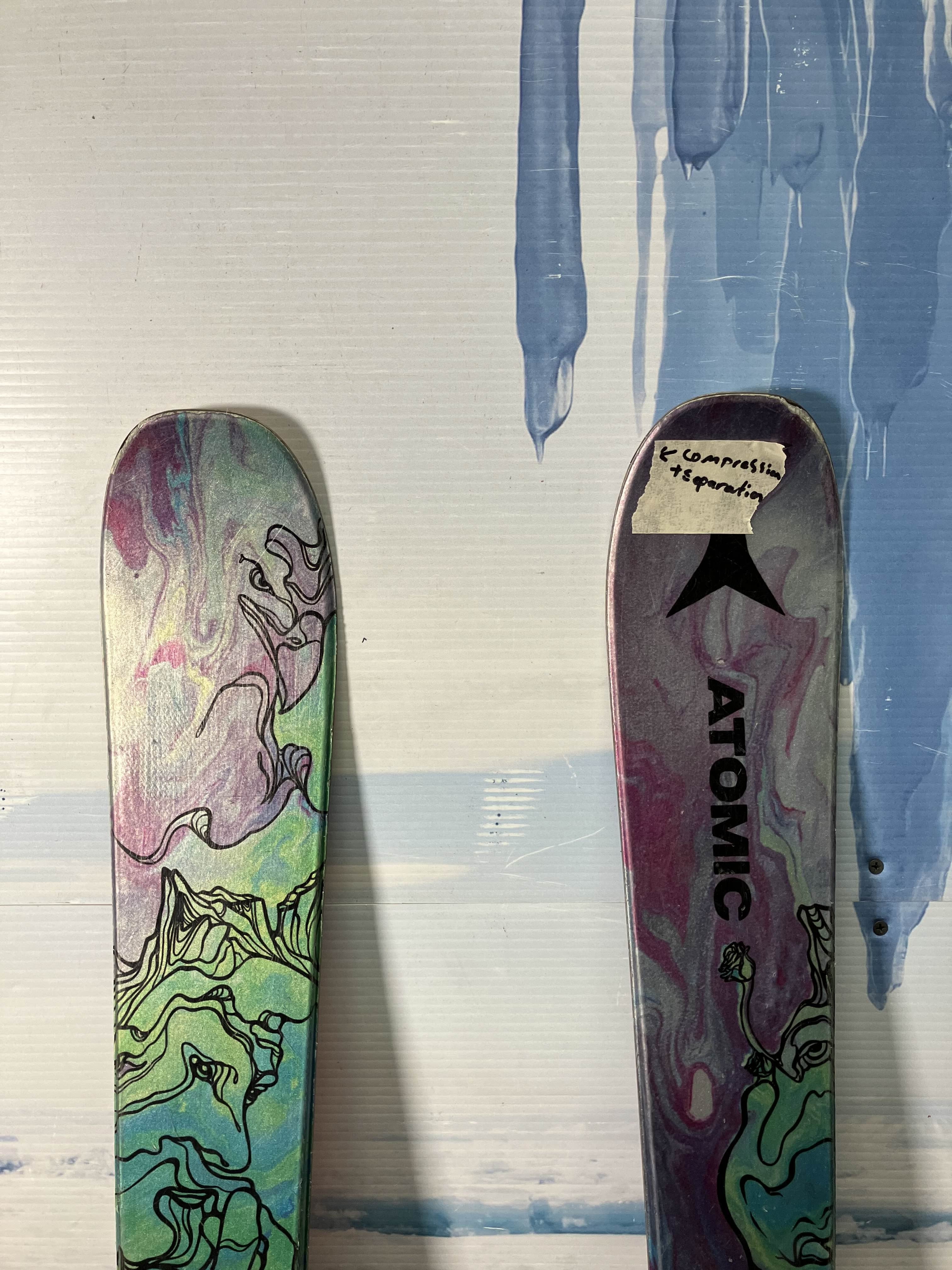 Well Loved Atomic Bent Chetler 153 Men's Ski w/ Atomic M 10 Demo Bindings - 153CM