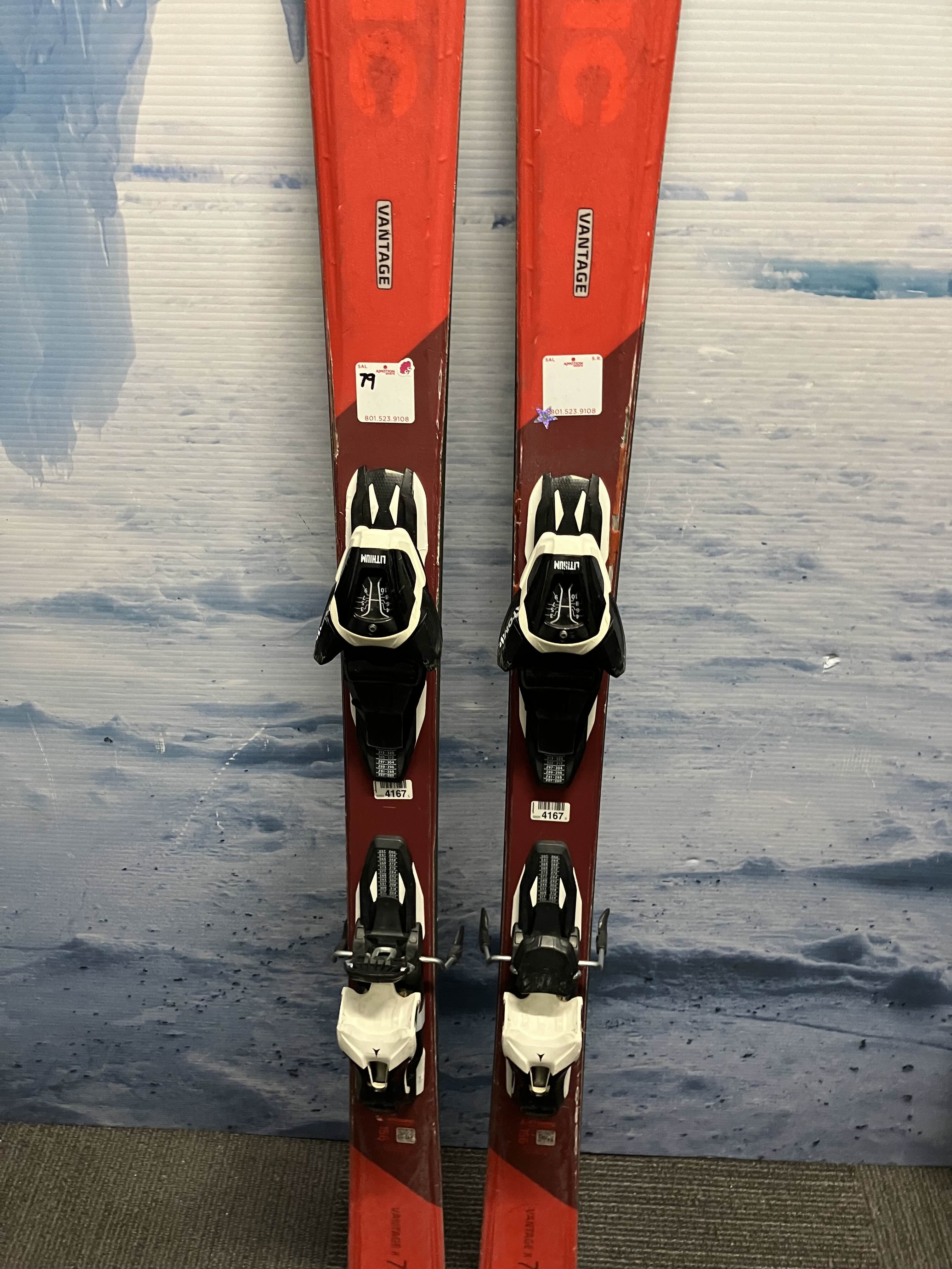 Used Atomic Vantage X 75 Ski w/ Atomic Lithium 10 Demo Bindings - 156CM