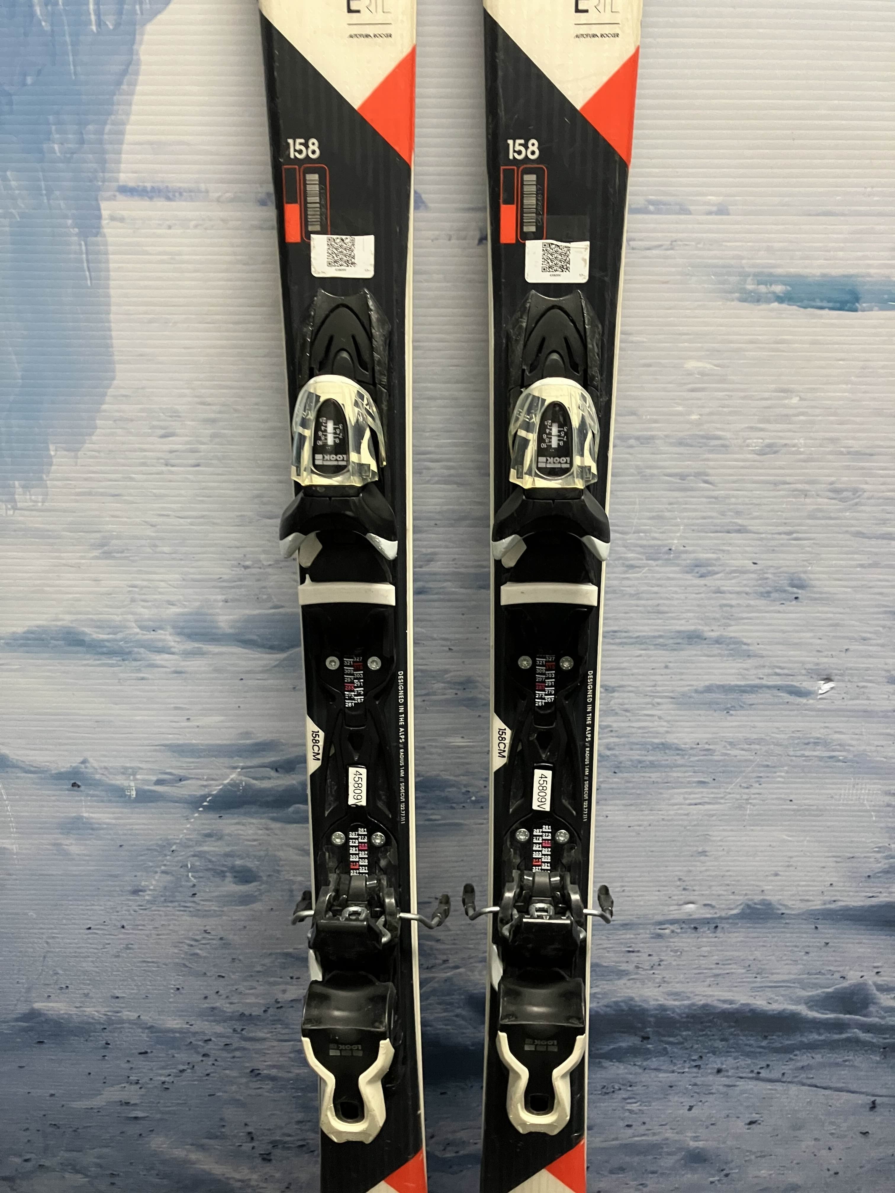 Used Rossignol Ertl Ski w/ Look Express 10 Demo Bindings - 156CM