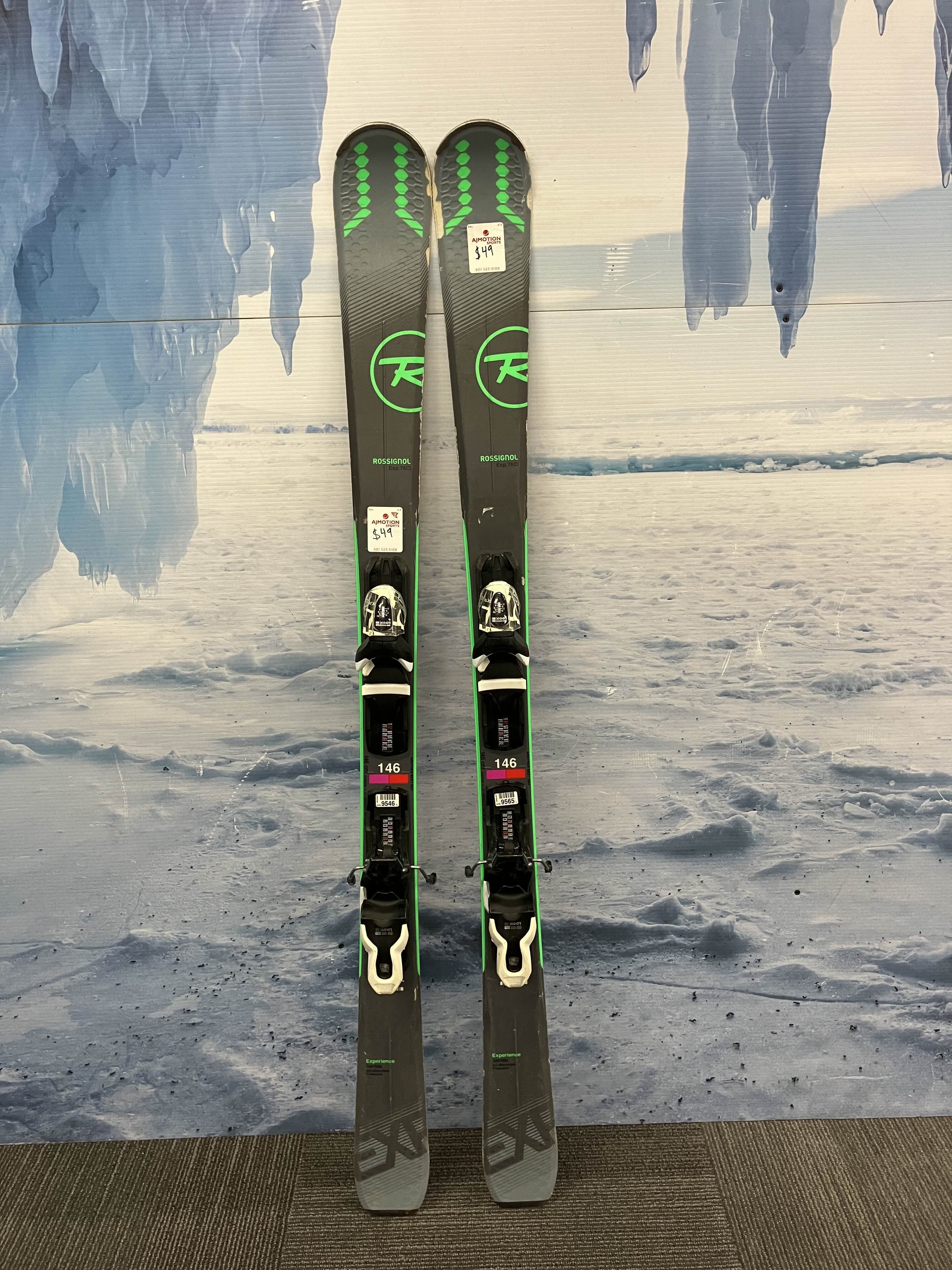 Used Rossignol Experience 76Cl 146cm Skis w/ Look 10 Bindings