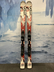 Used Salomon 152cm Powerline Enduro 750 LXR Skis w/ Salomon 10 Bindings