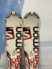 Used Salomon 152cm Powerline Enduro 750 LXR Skis w/ Salomon 10 Bindings