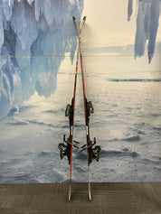 Used Salomon 152cm Powerline Enduro 750 LXR Skis w/ Salomon 10 Bindings