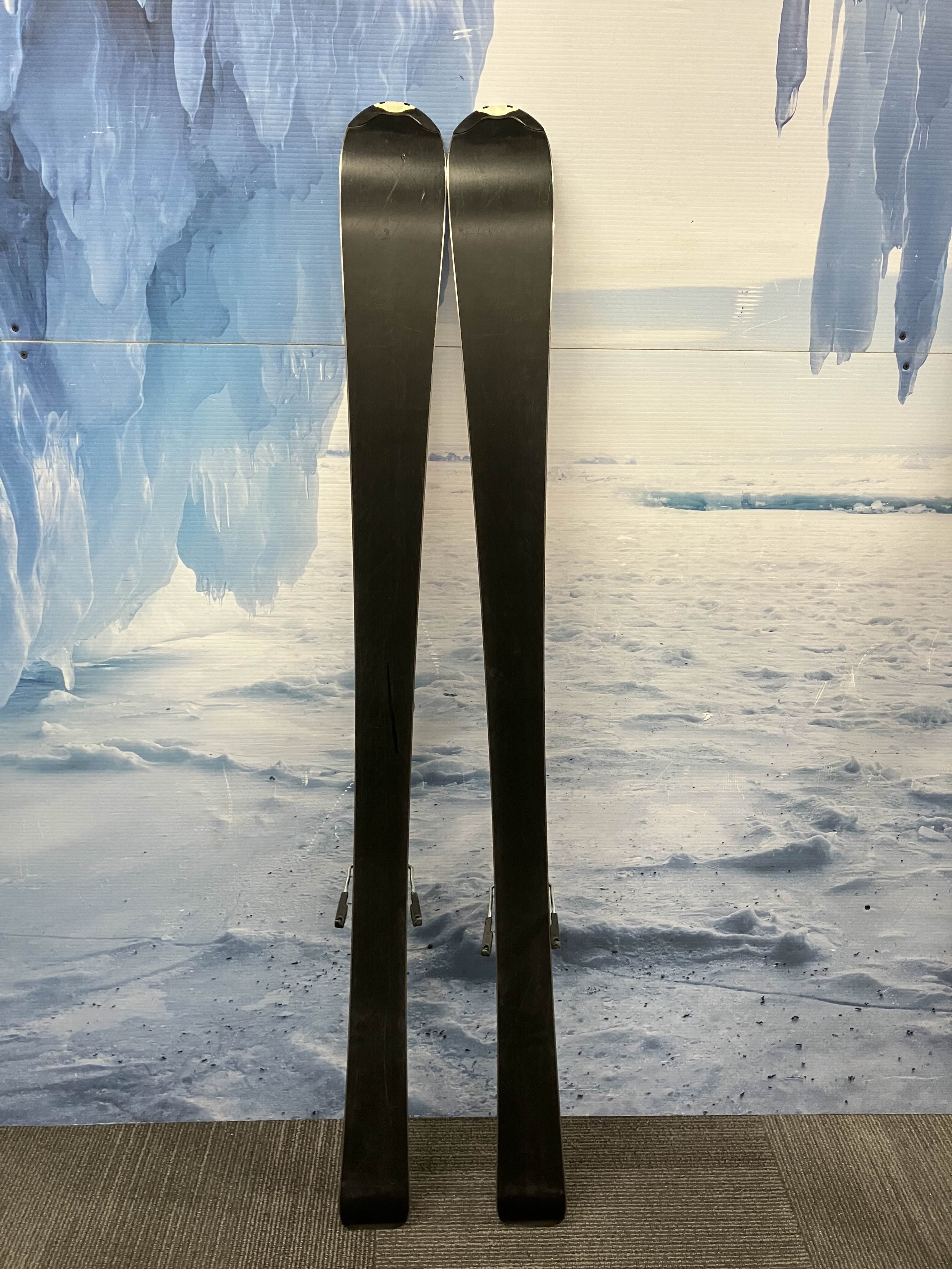 Used Salomon 152cm Powerline Enduro 750 LXR Skis w/ Salomon 10 Bindings