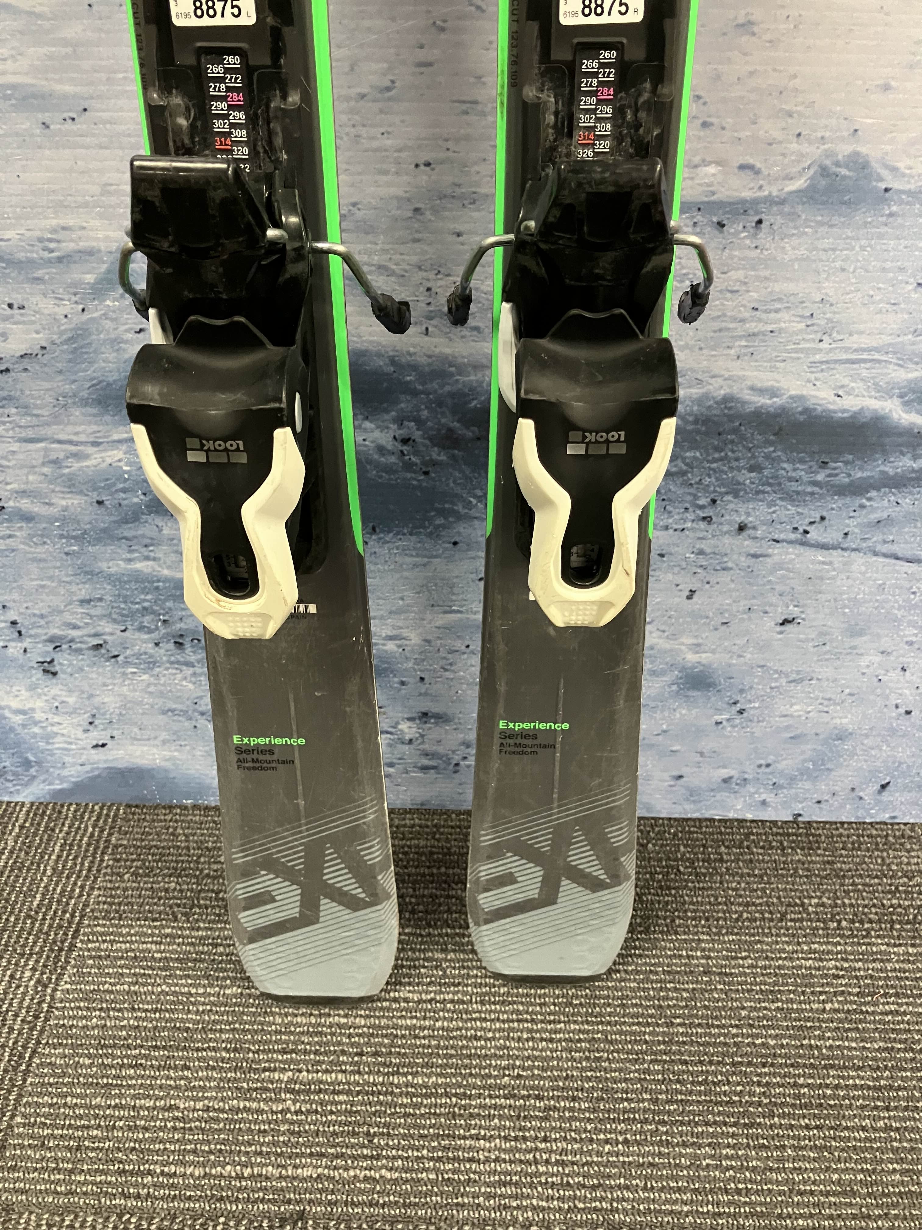 Used Rossignol Experience 76Cl 138cm Skis w/ Look 10 Bindings