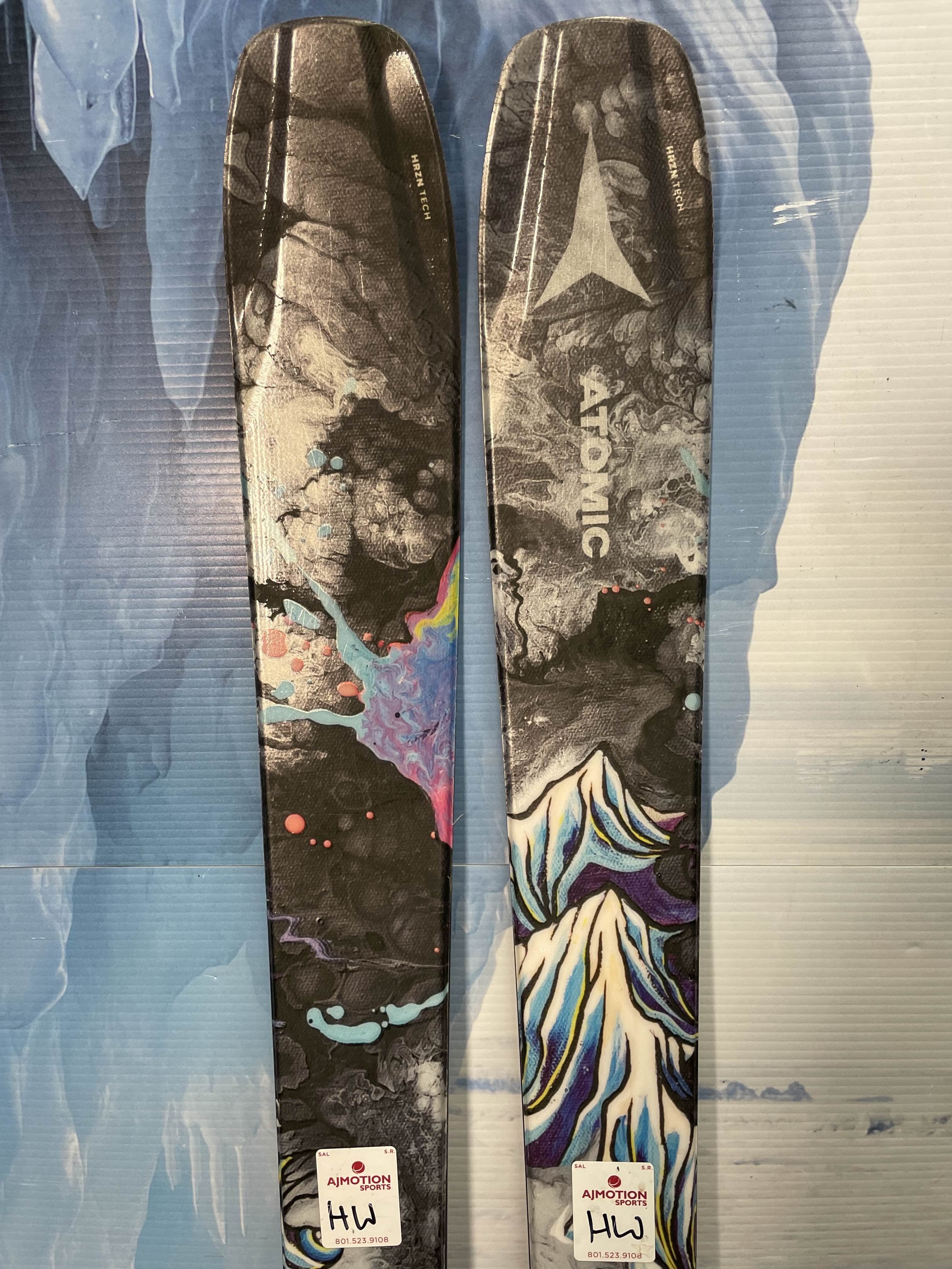 Lightly Used 2025 Atomic Bent Chetler 90 166cm Skis with Adjustable Salomon Strive 13 Bindings