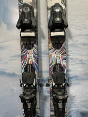 Lightly Used 2025 Atomic Bent Chetler 90 166cm Skis with Adjustable Salomon Strive 13 Bindings