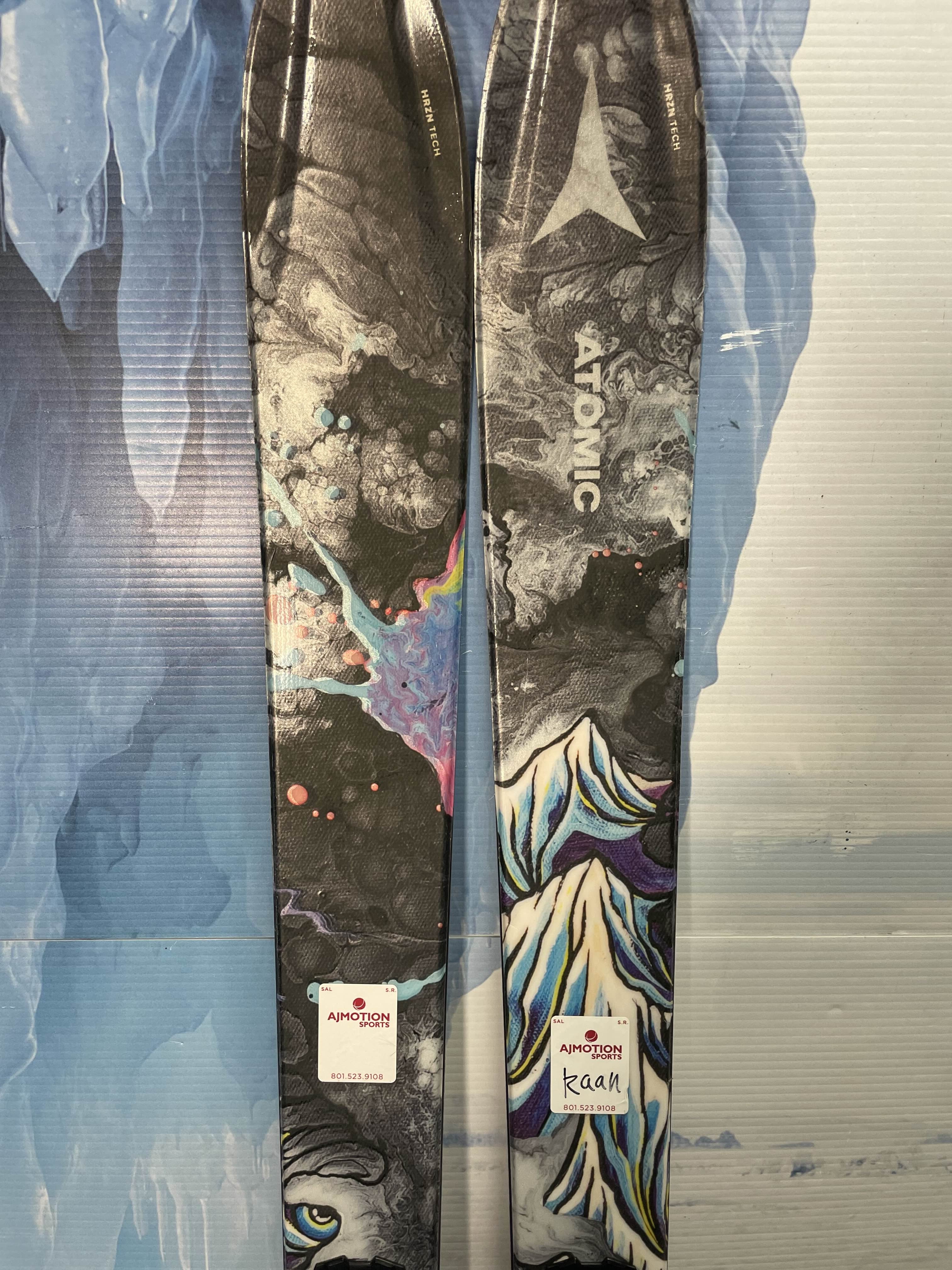 Lightly Used 2025 Atomic Bent Chetler 90 175cm Skis with Adjustable Salomon Strive 13 Bindings