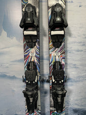 Lightly Used 2025 Atomic Bent Chetler 90 175cm Skis with Adjustable Salomon Strive 13 Bindings