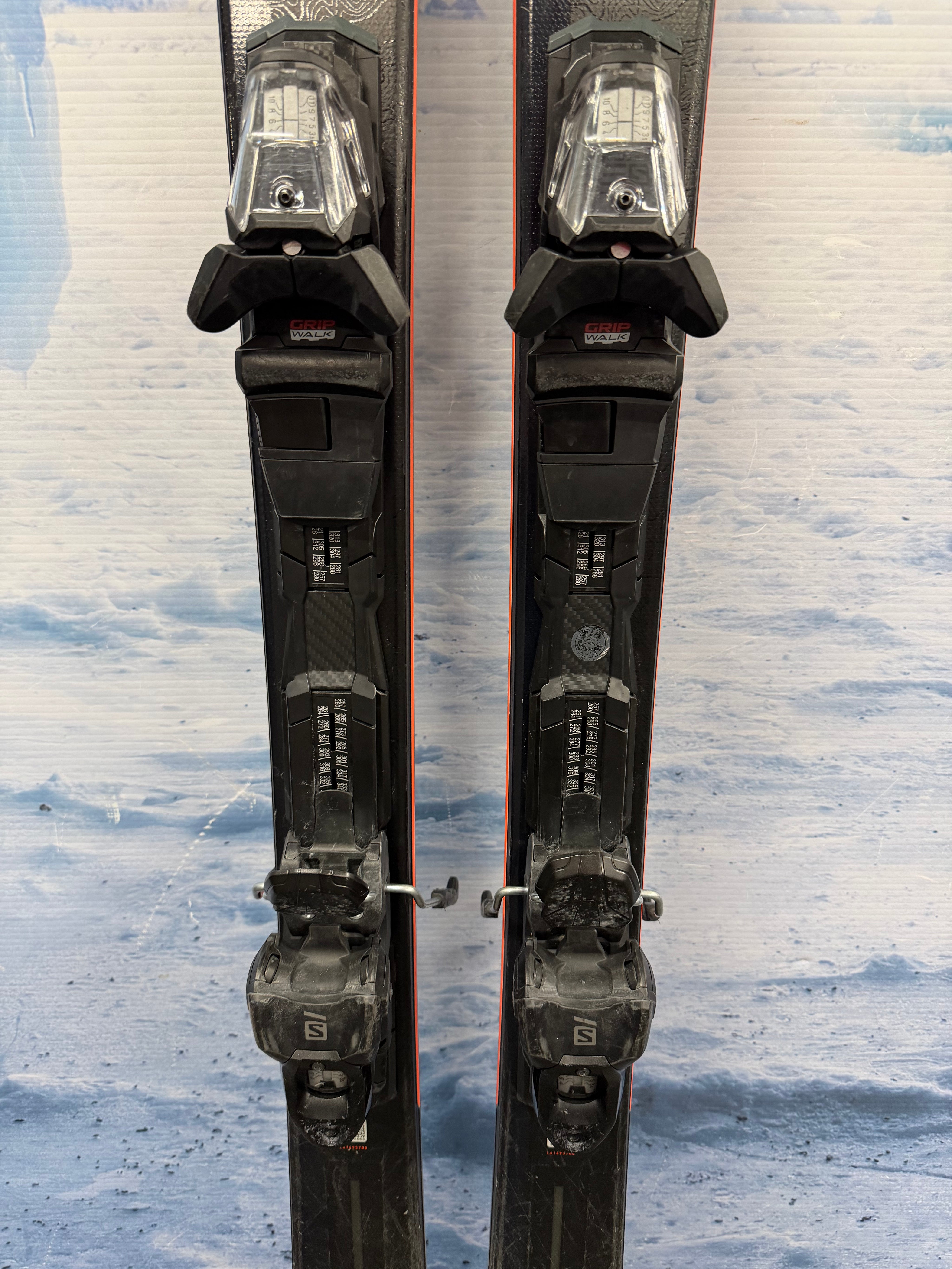 Used Salomon Stance 80 177cm Skis w/Salomon M11 Bindings