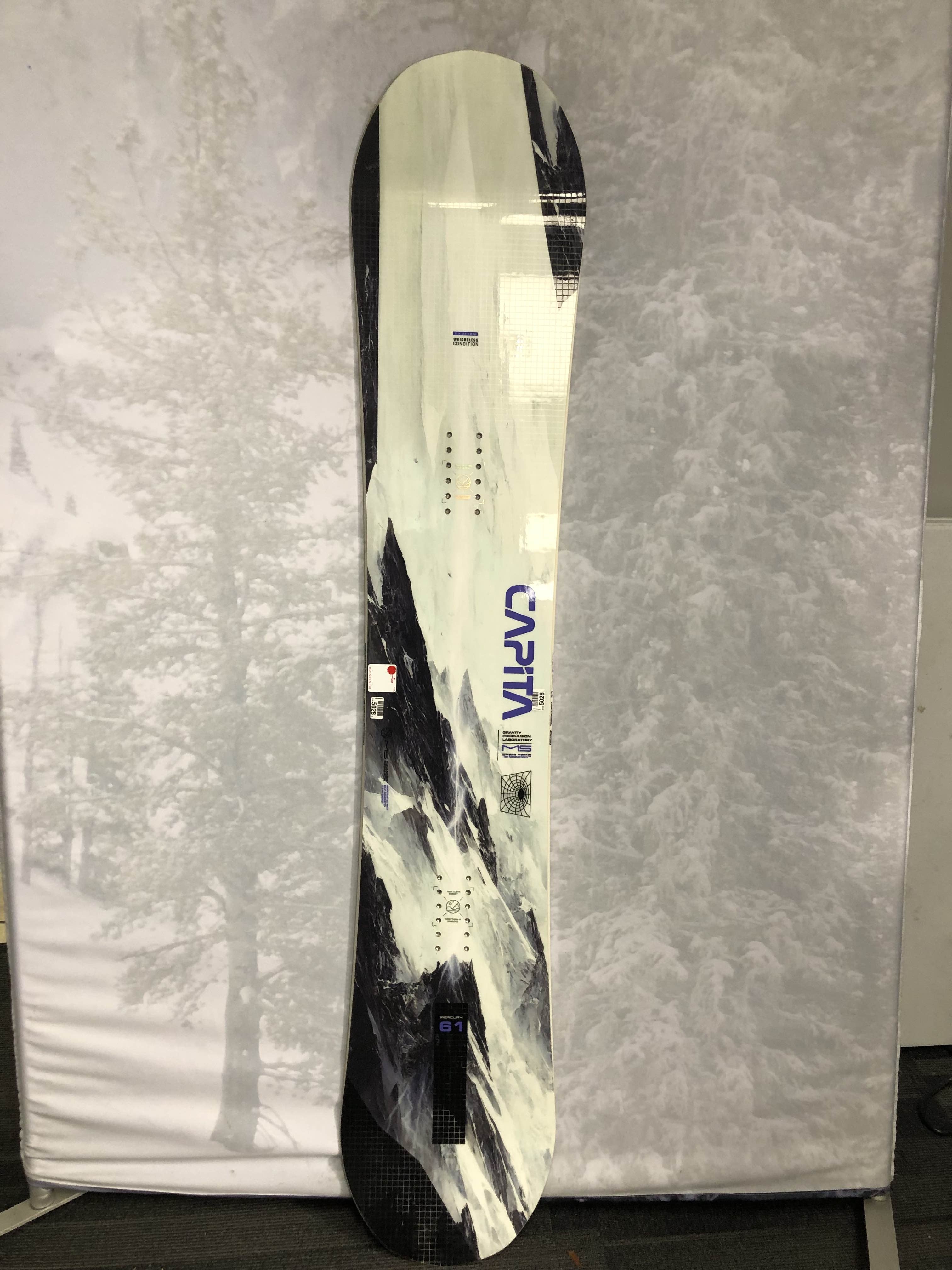 Used 2025 Capita Mercury Snowboard 161 Cm