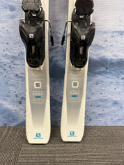 Used Salomon Aira 76 140cm Skis w/Salomon Lithium 10 Bindings